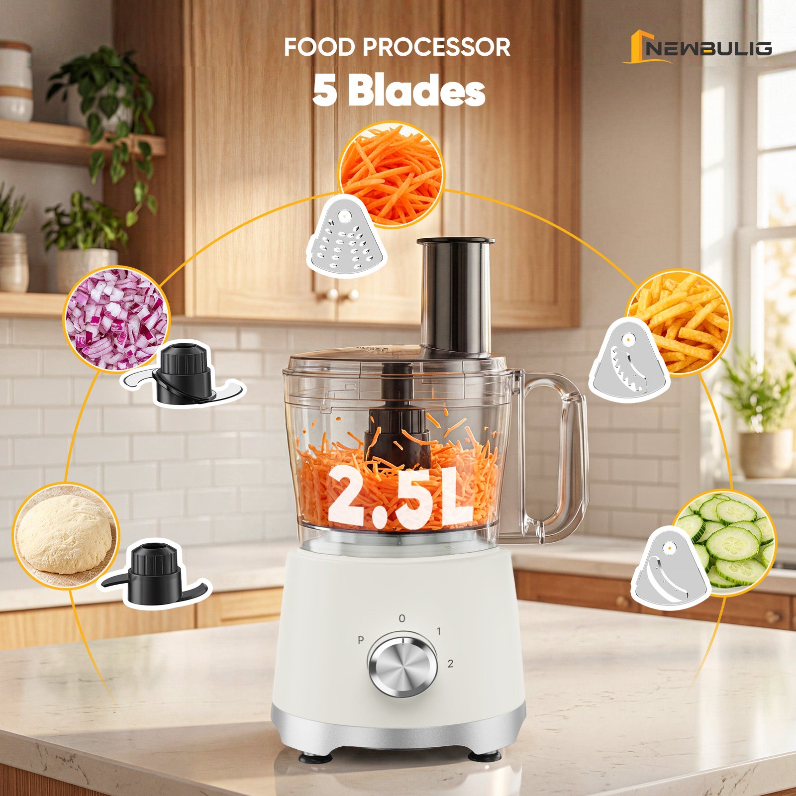Food Processor  , Dishwasher Safe Meat Grinder for Slicing