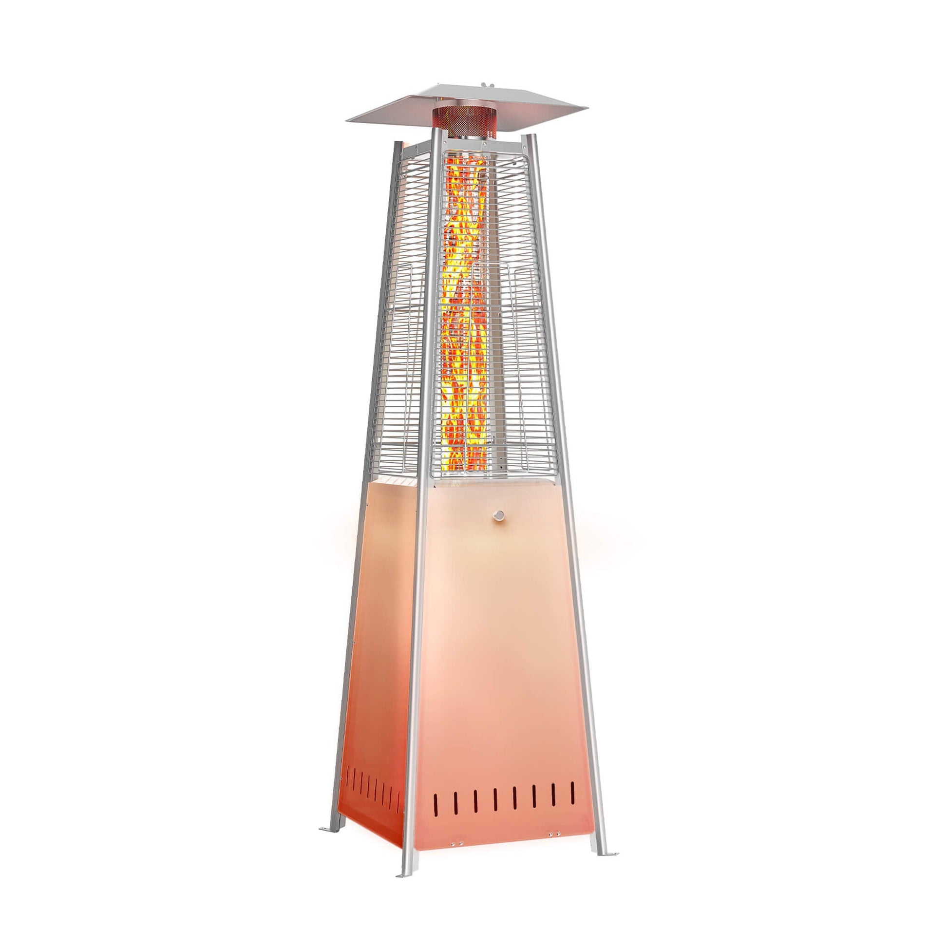 48,000 BTU Pyramid Propane Gas Patio Heater with LED Light
