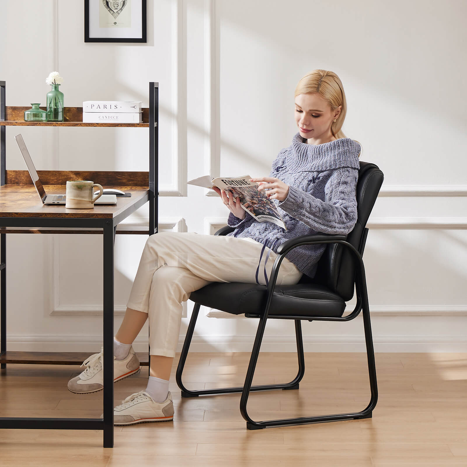 black conference room chairs