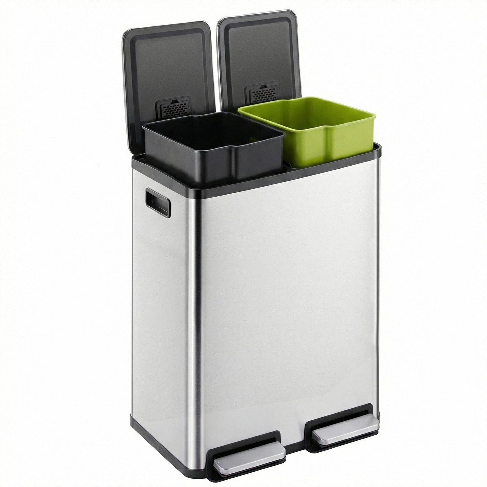 Stainless Steel Bin with Pedal Keeps Kitchen Odour Free