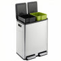 Stainless Steel Bin with Pedal Keeps Kitchen Odour Free