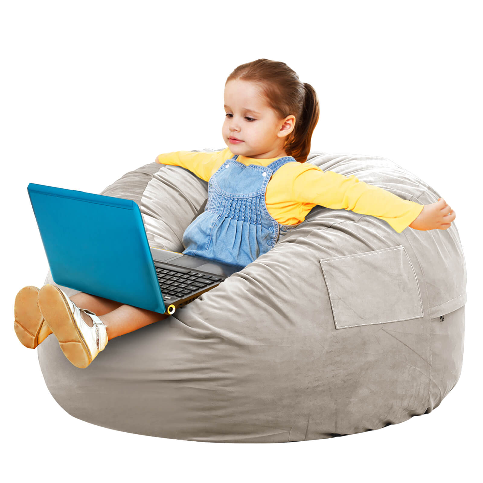Adult Universal Bean Bag Chair-Round & Cozy Comfort