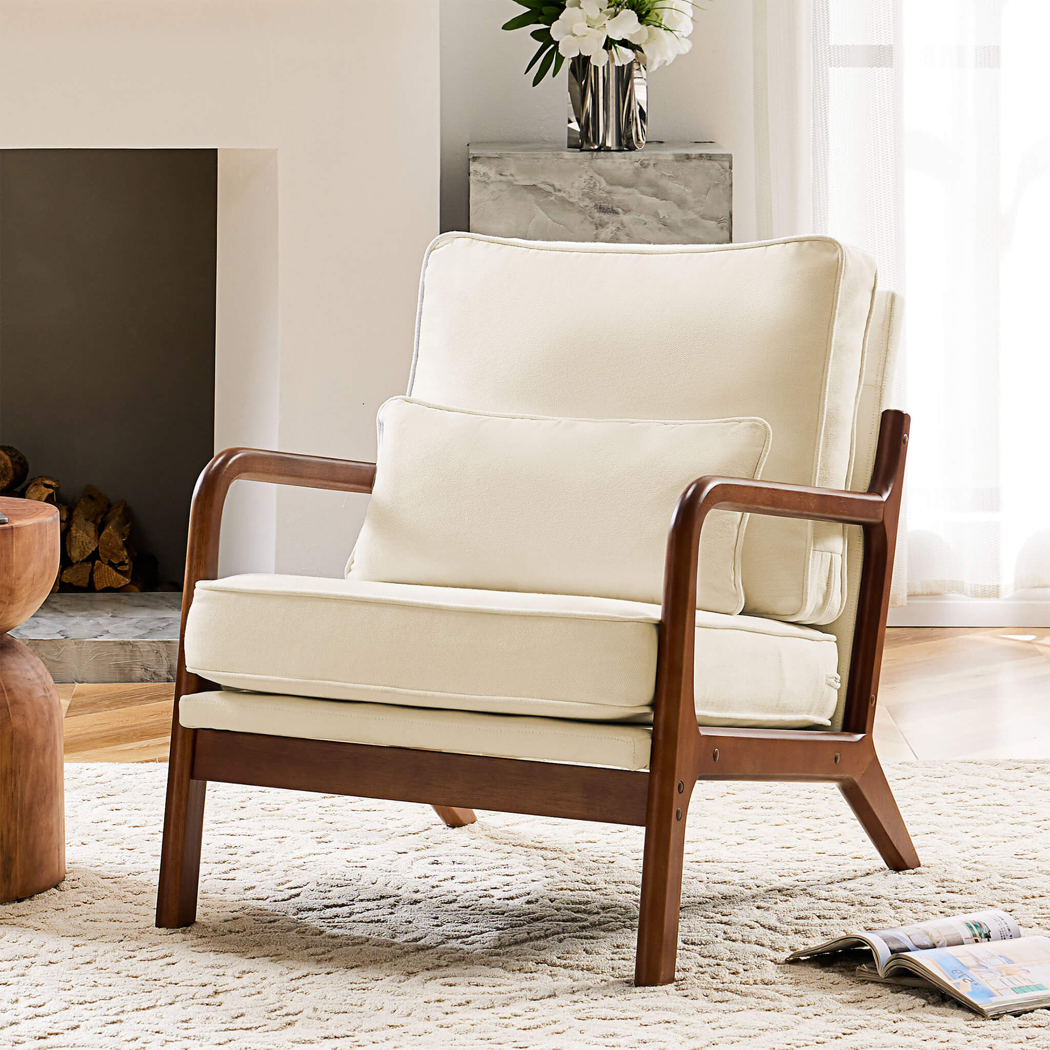 Mid Century Modern Recliner for Living Room