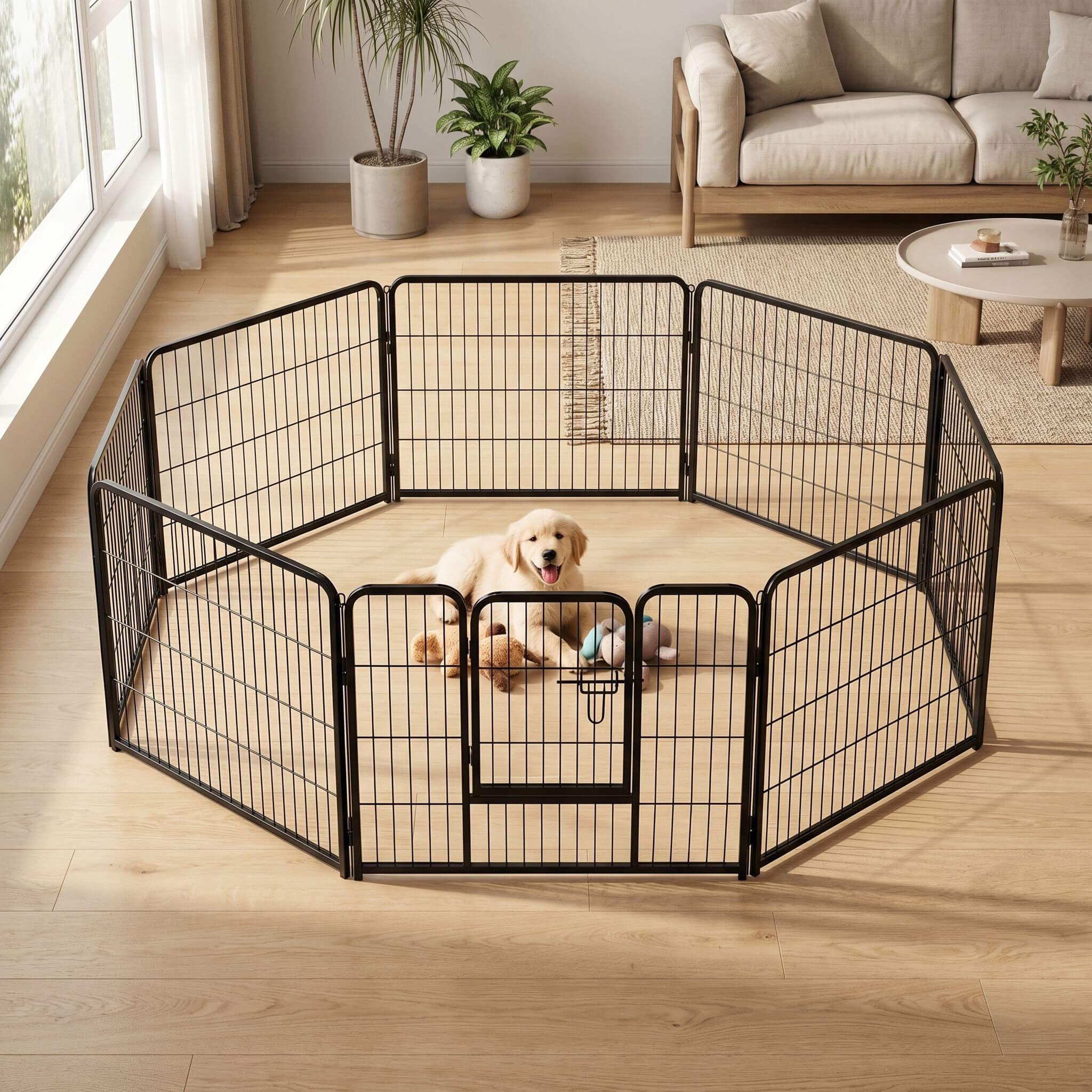 Dog Fence Collapsible for Garden Patio