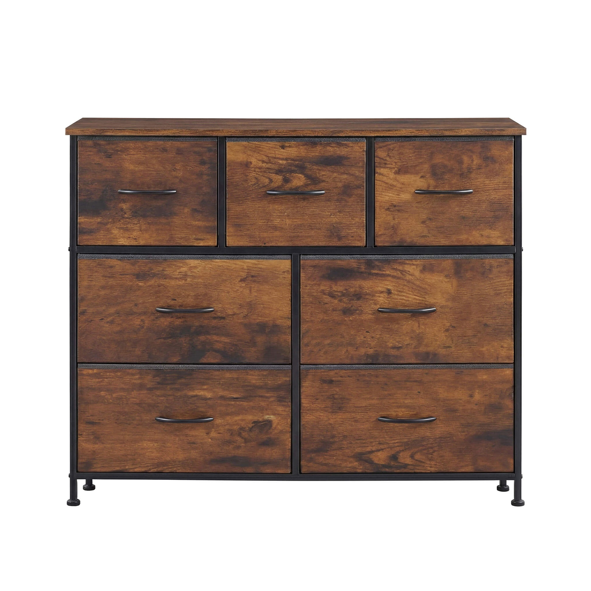 Dresser Wooden Top with Storage for Living Room Bedroom
