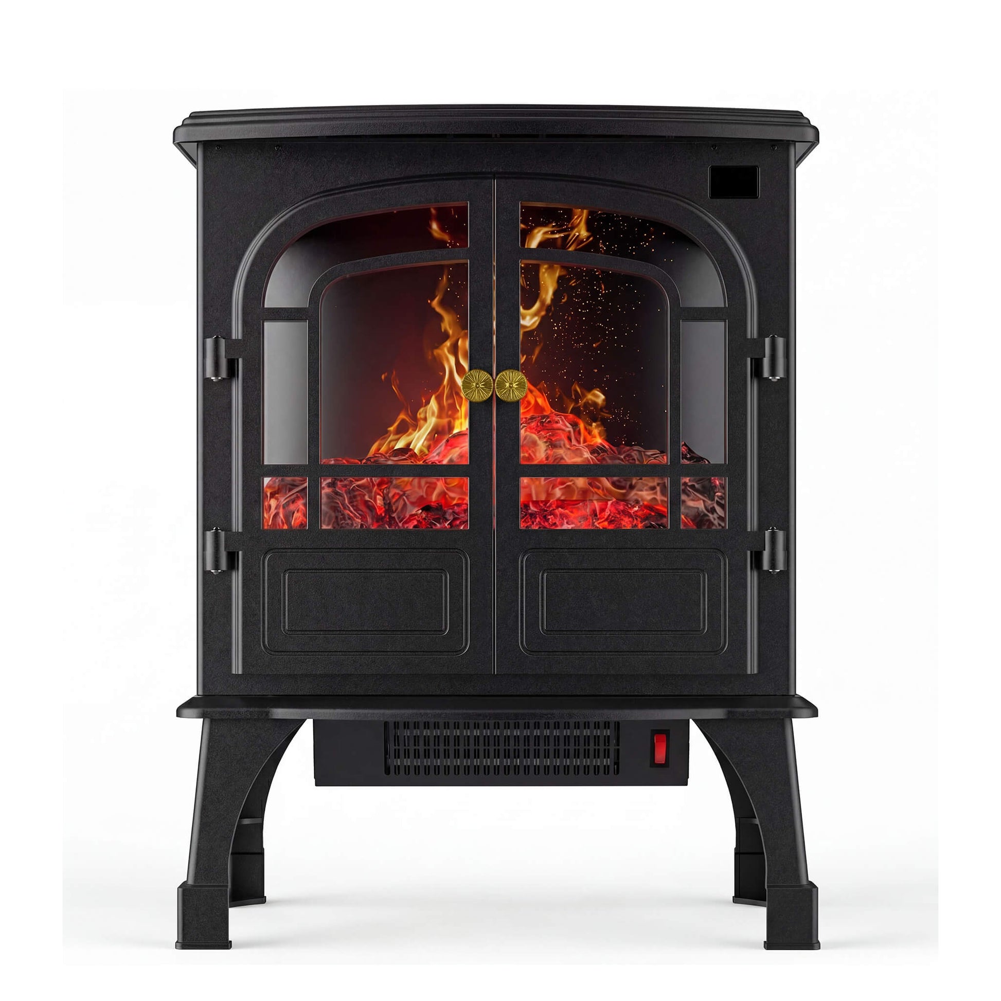 Freestanding Electric Heater with 2 Heating Modes for Indoor Use