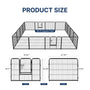 Heavy-Duty Metal Folding Dog Pen with Door