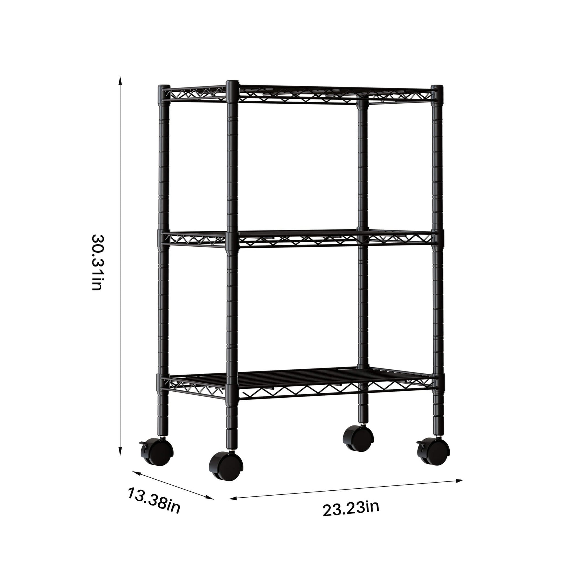 Heavy Duty Rolling Wire Storage Shelves for Kitchen/Pantry/Basement