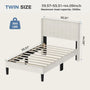 Upholstered Platform Bed Frame，Modern Accent Indoor Bedroom Furniture