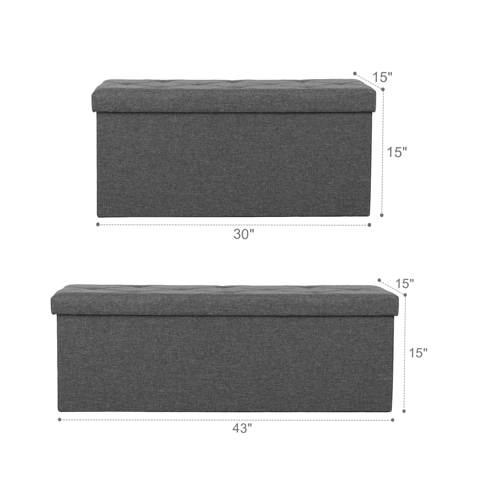 Bed Footstool with Storage for Bedroom and Entry Door