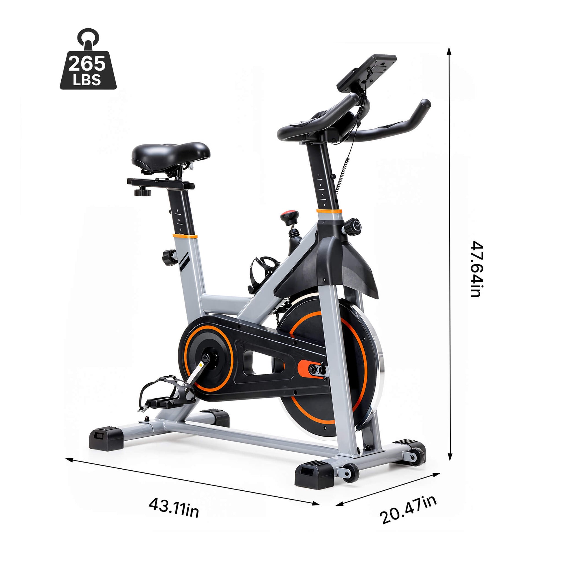 Magnetic Resistance-Type Quiet Home Exercise Bike with App Control