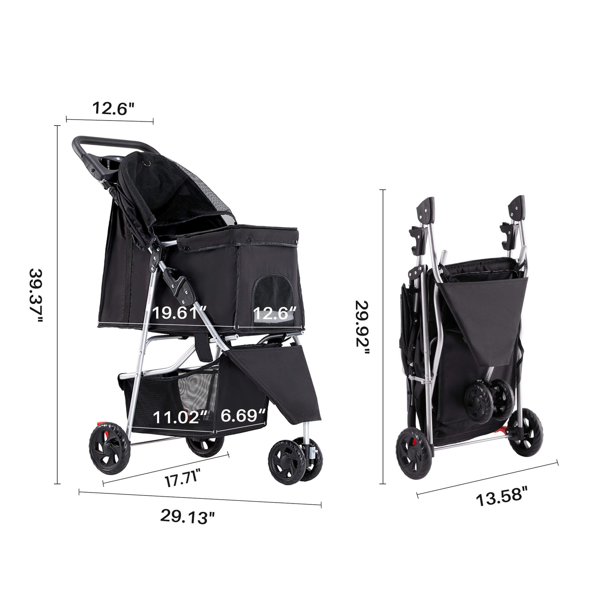 Foldable Pet Outdoor Stroller