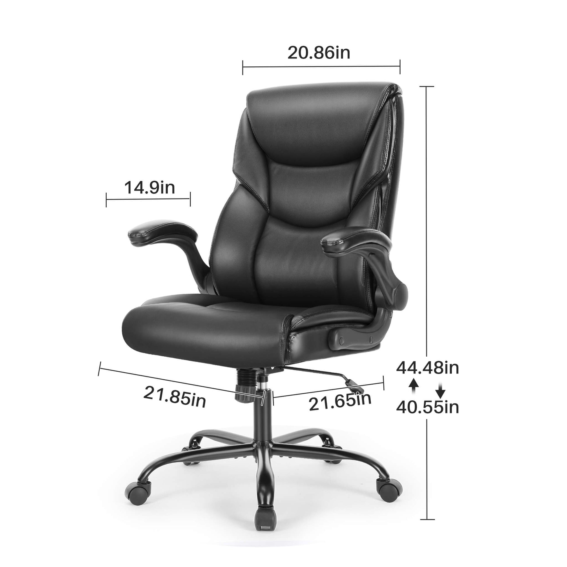 Office Chair PU Leather Metal Base