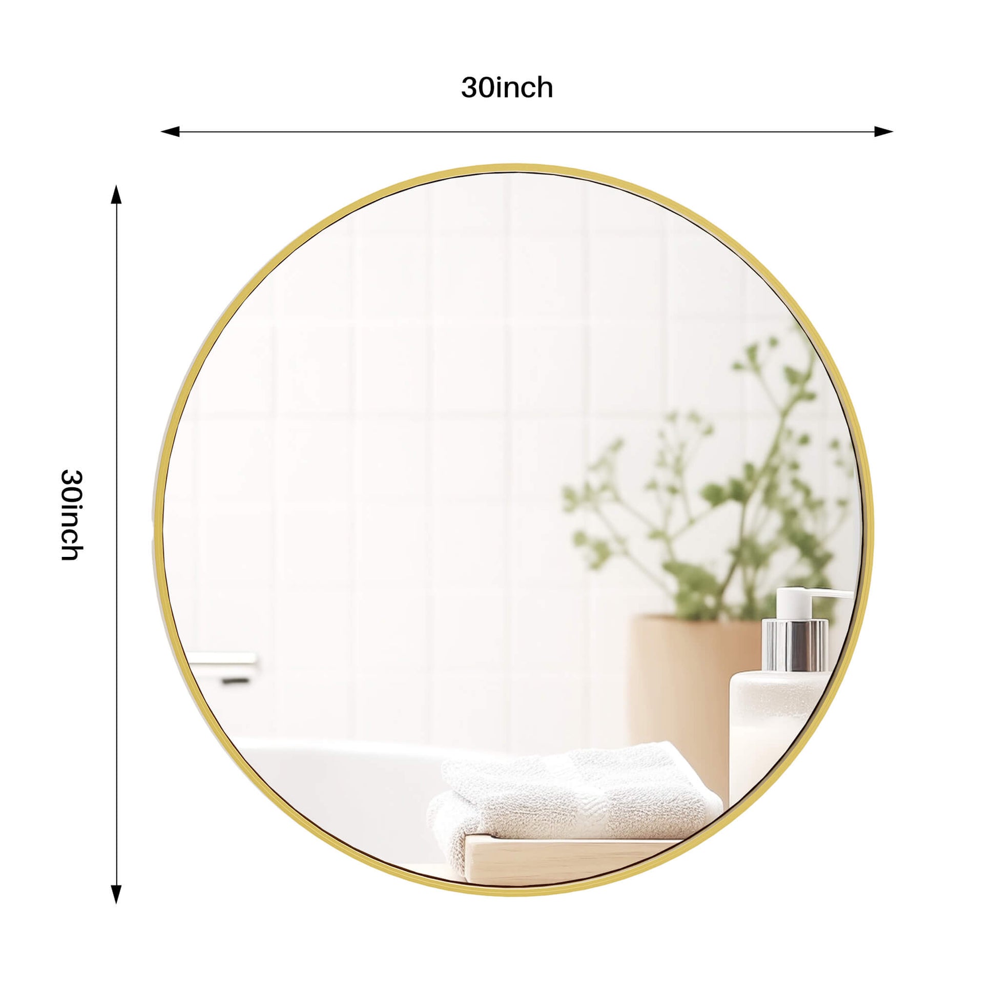 Elegant Round Wall Mirror for Home