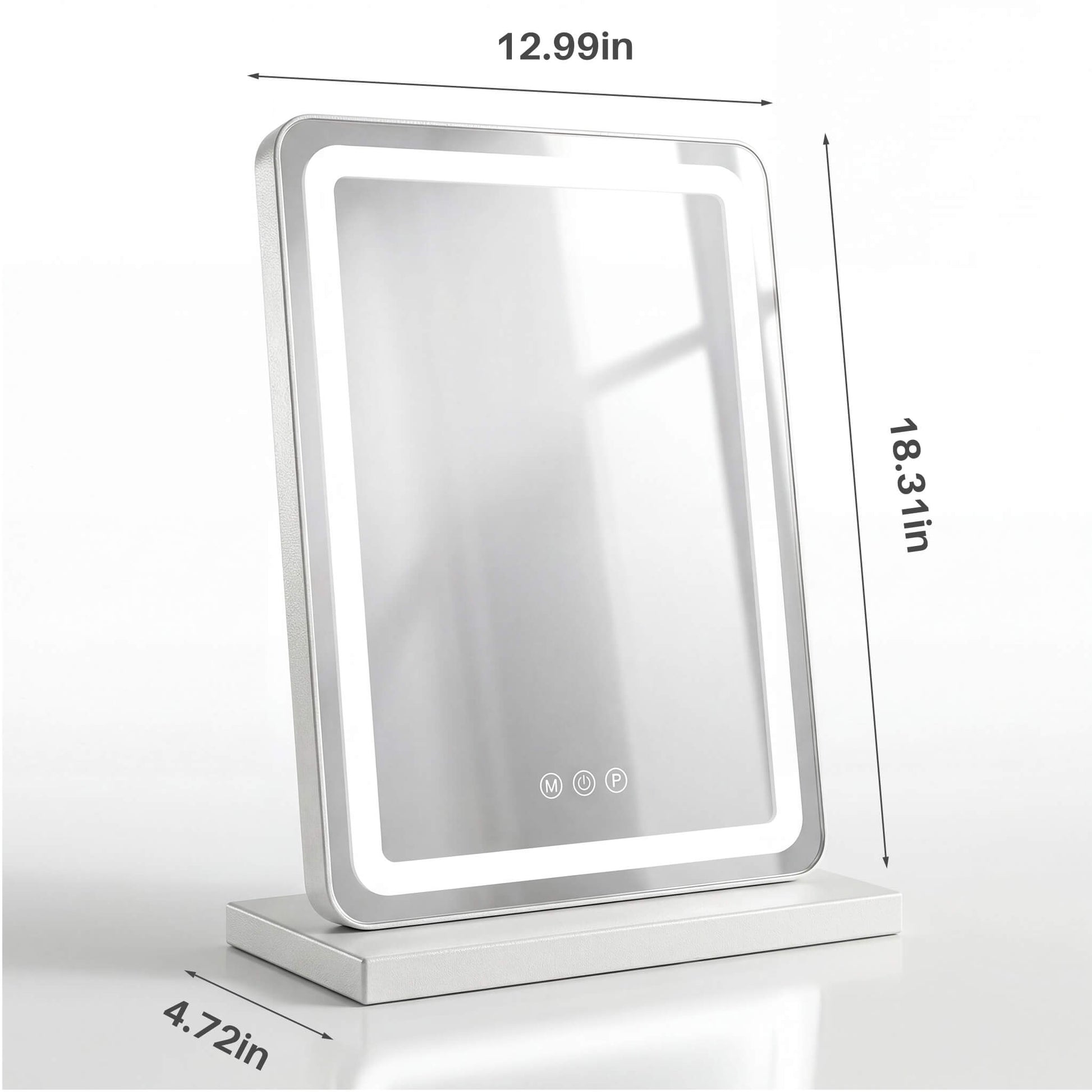 Makeup Mirror with Lights and Aluminum Alloy Frame