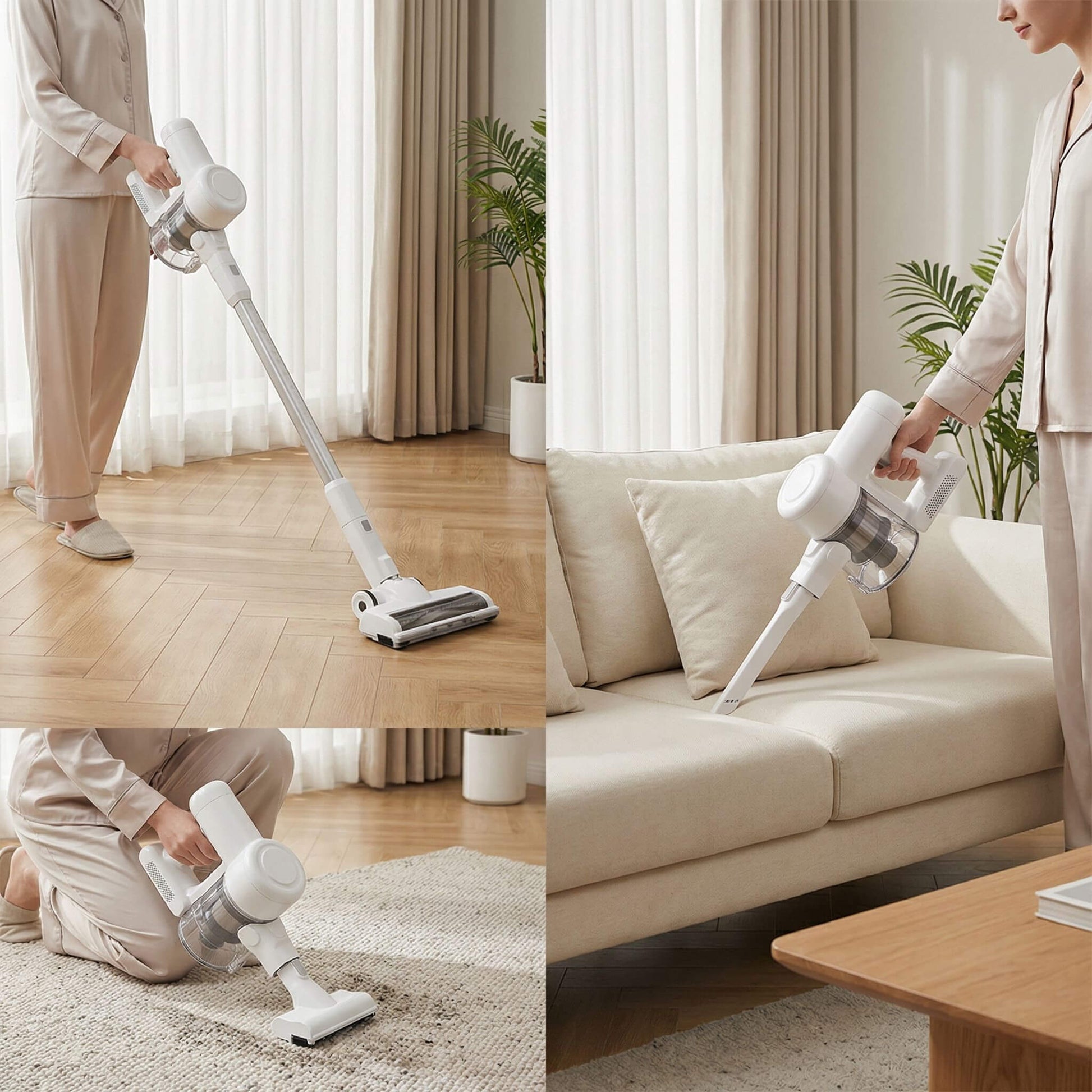 Vacuum Cleaner Cordless with LED Lights for Home Use