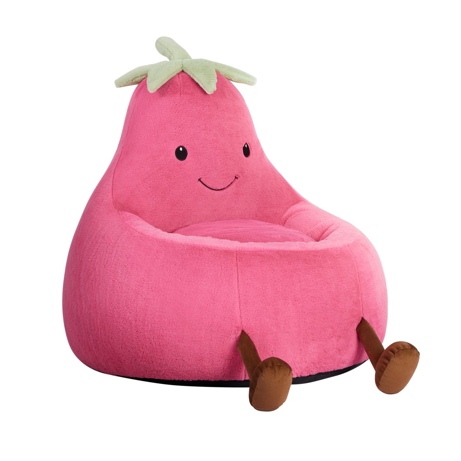 Eggplant Bean Bag Chair – Soft ＆ Supportive
