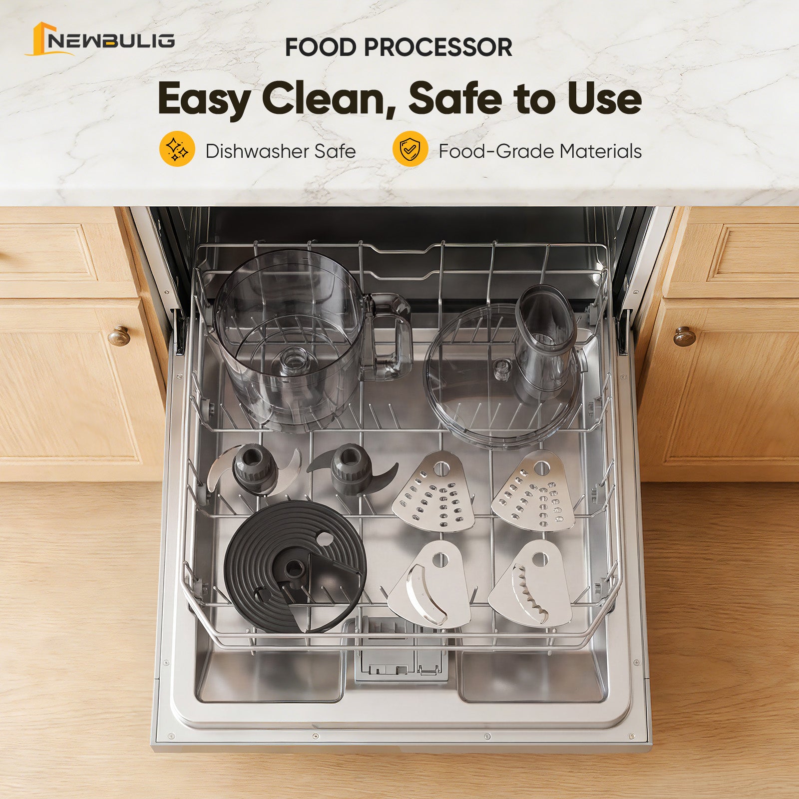 Food Processor  , Dishwasher Safe Meat Grinder for Slicing