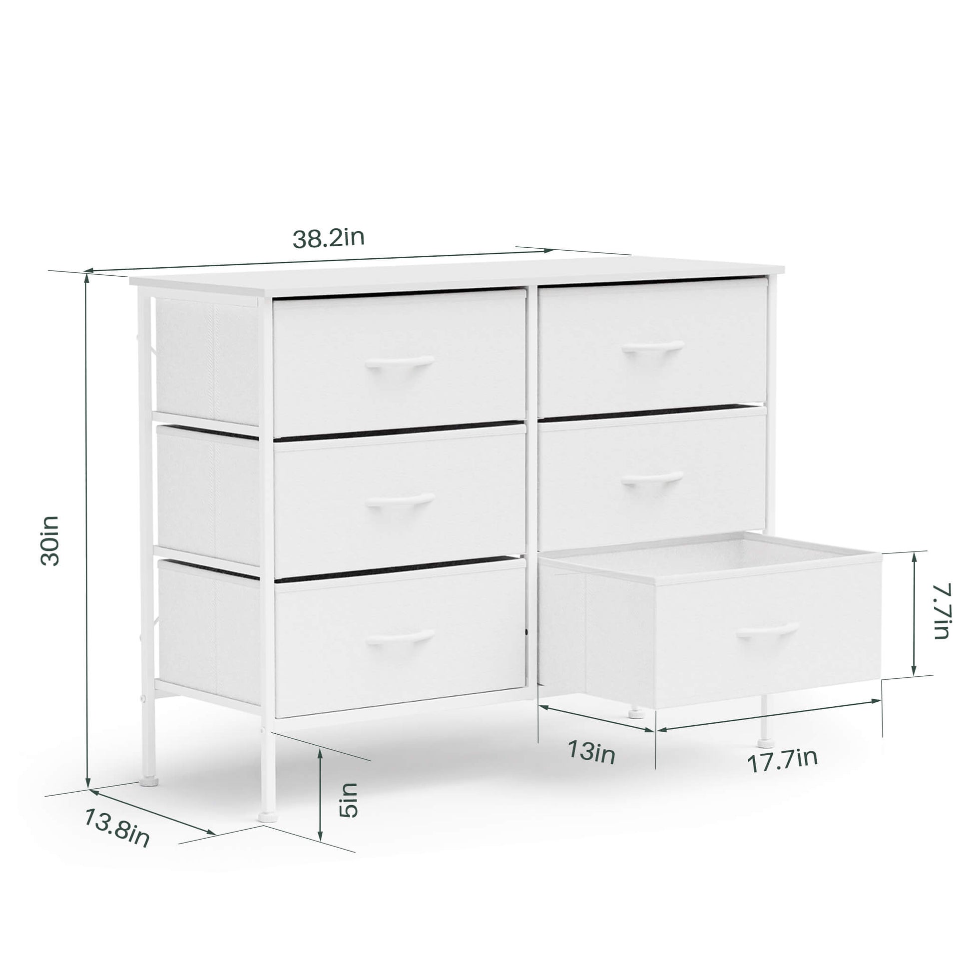 TV Stand with Wide Drawers for Bedroom