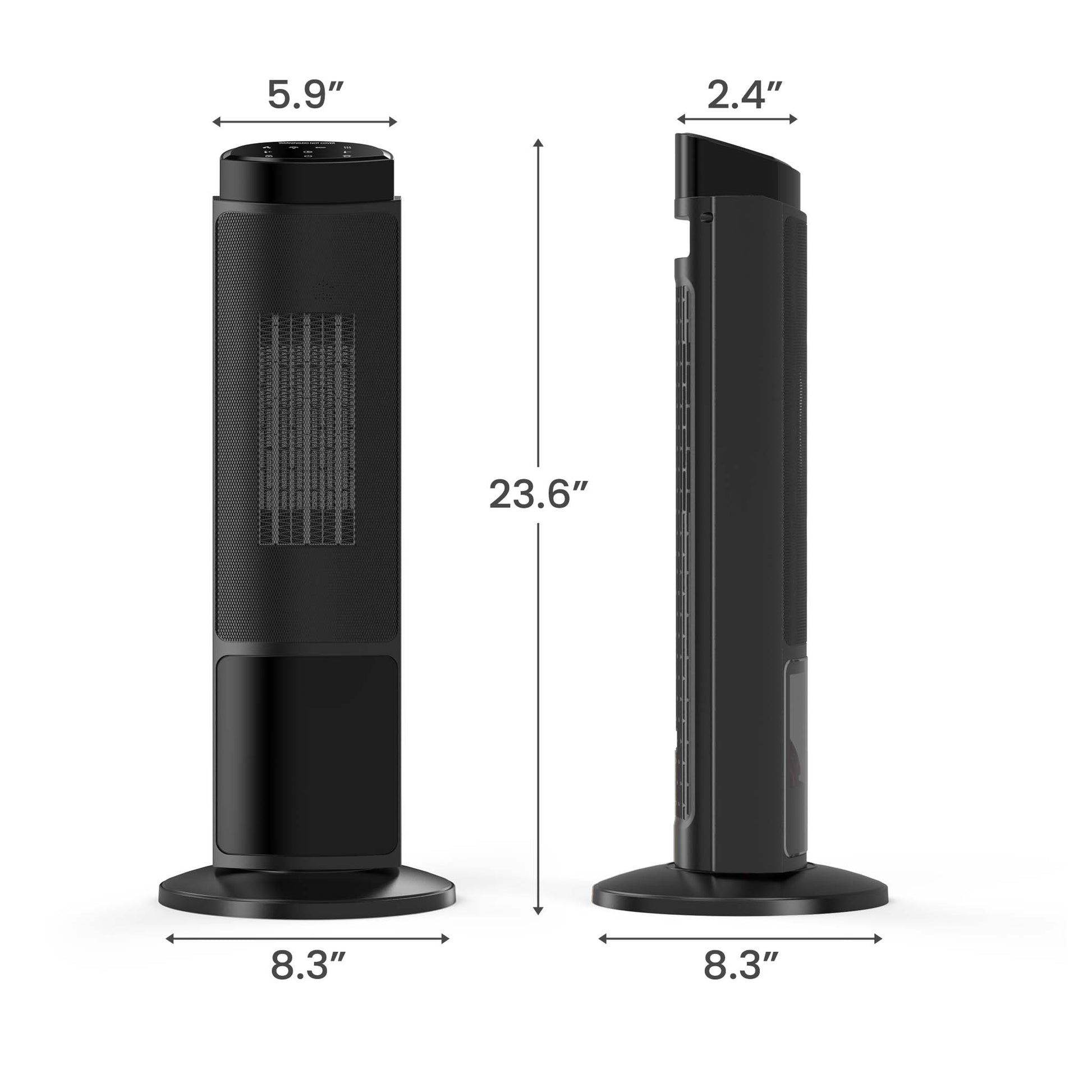 HaloFlame Electric Fireplace Tower Heater