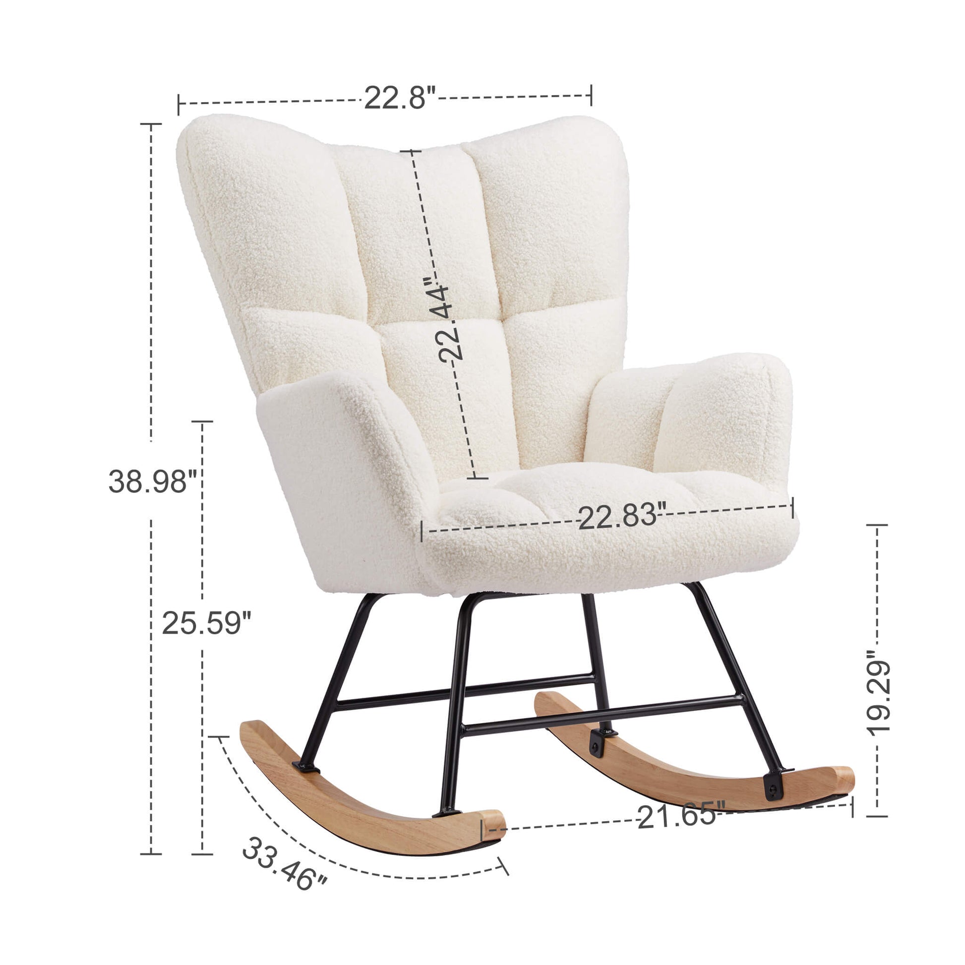 Rocking Chair Soft and Thick for Nursery