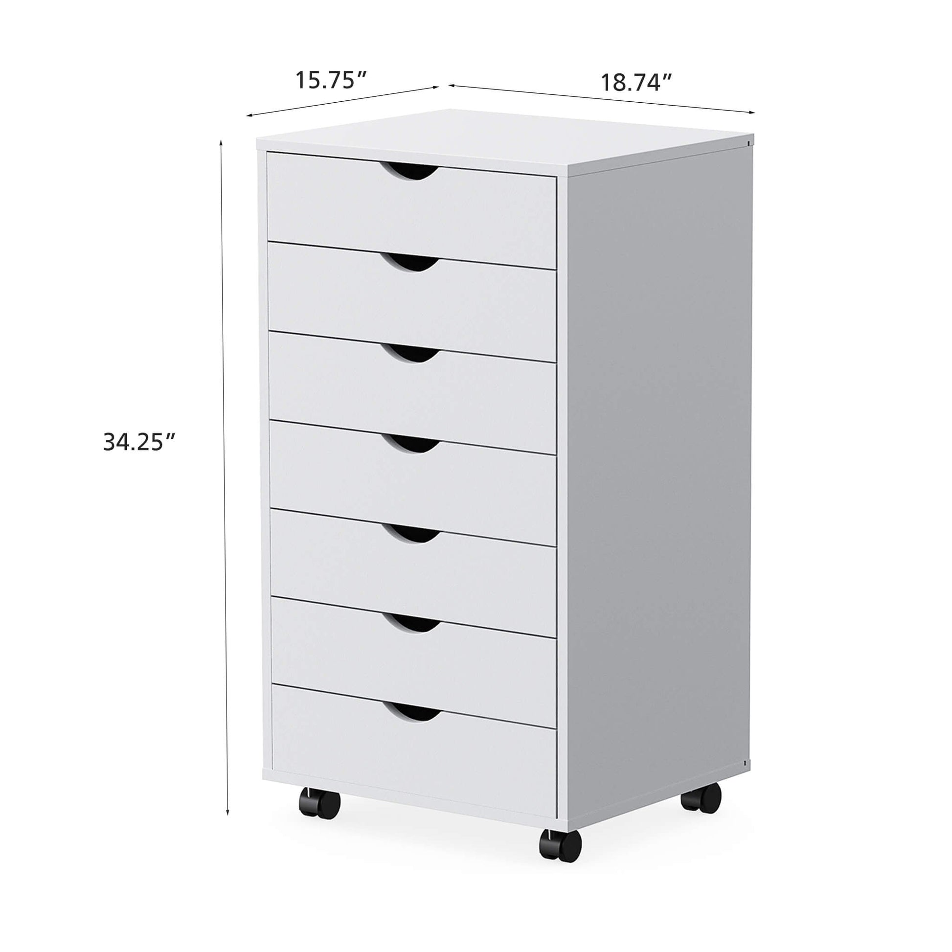 7 drawers organizer removable for office, bedroom