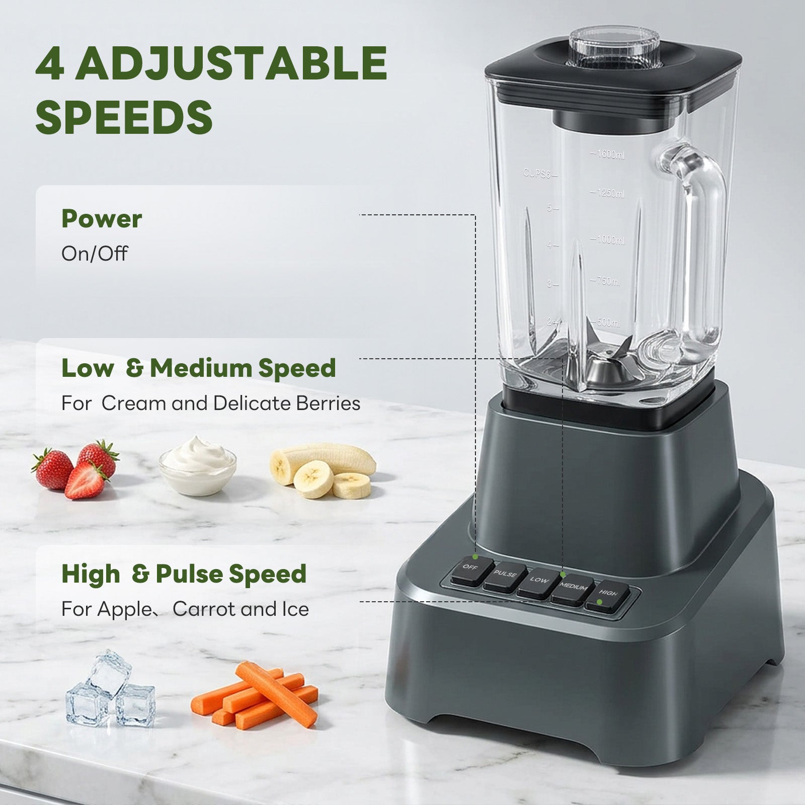 Professional Smoothie & Food Processing Blender