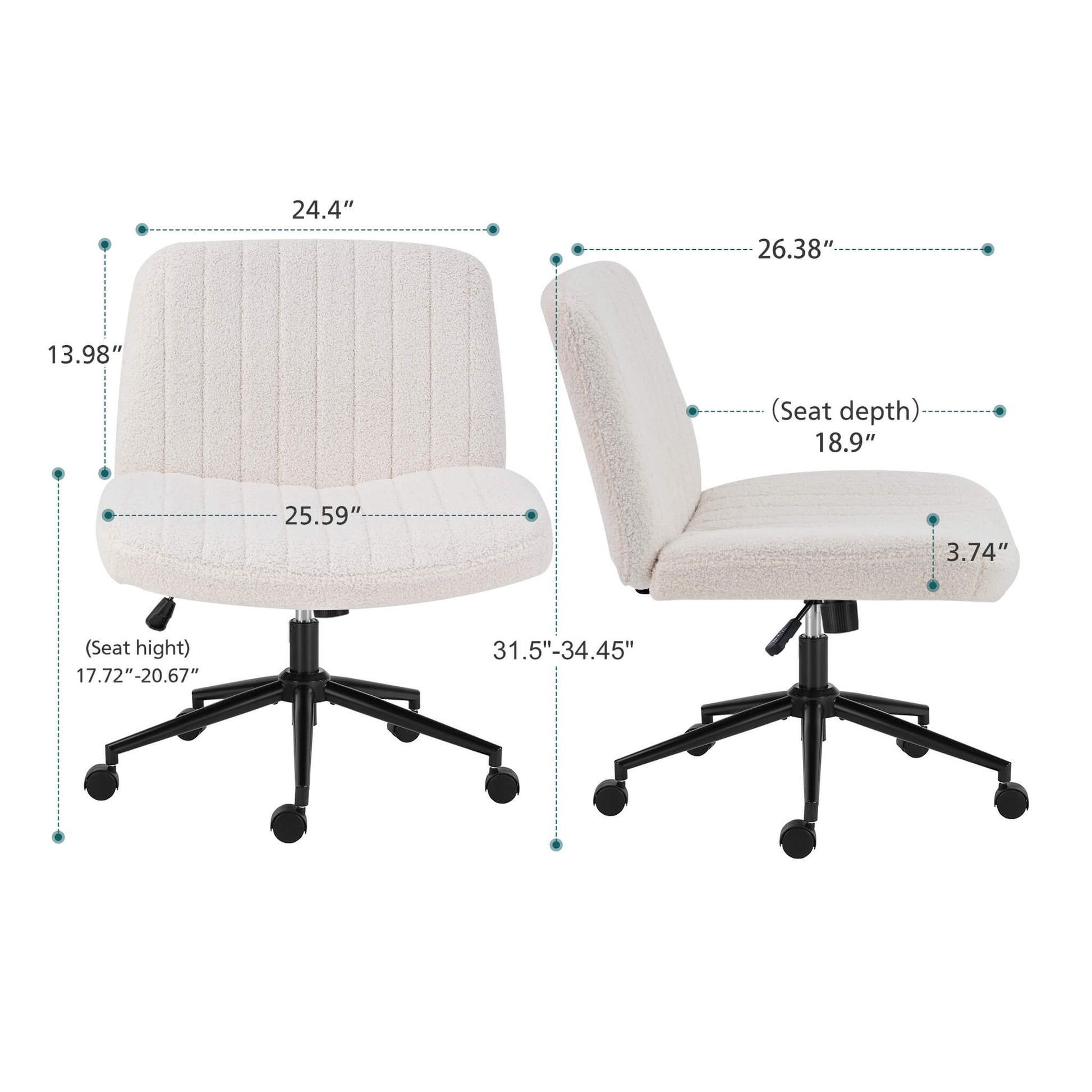 Armless Plank Chair, Adjustable, for Bedroom