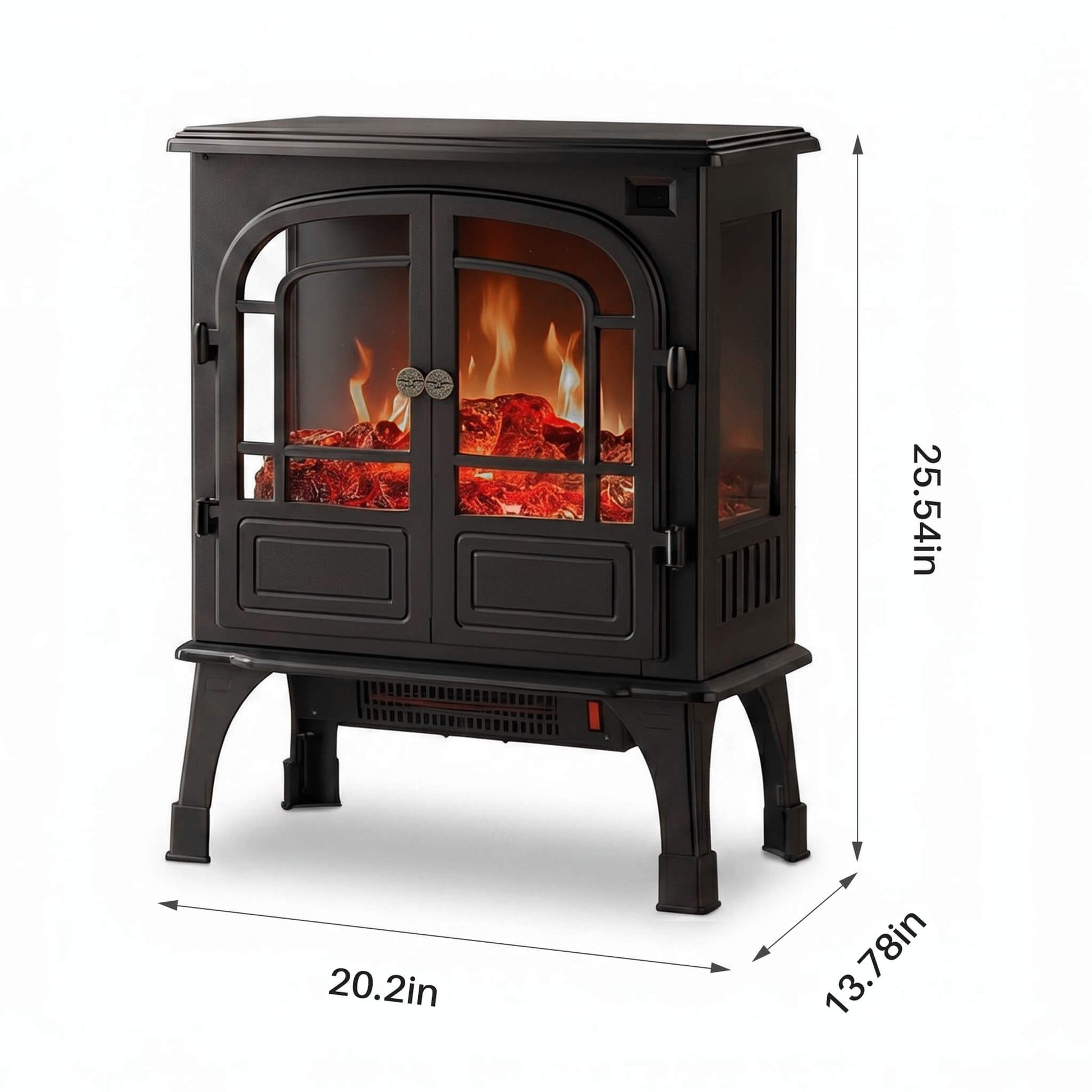Freestanding Electric Heater with 2 Heating Modes for Indoor Use