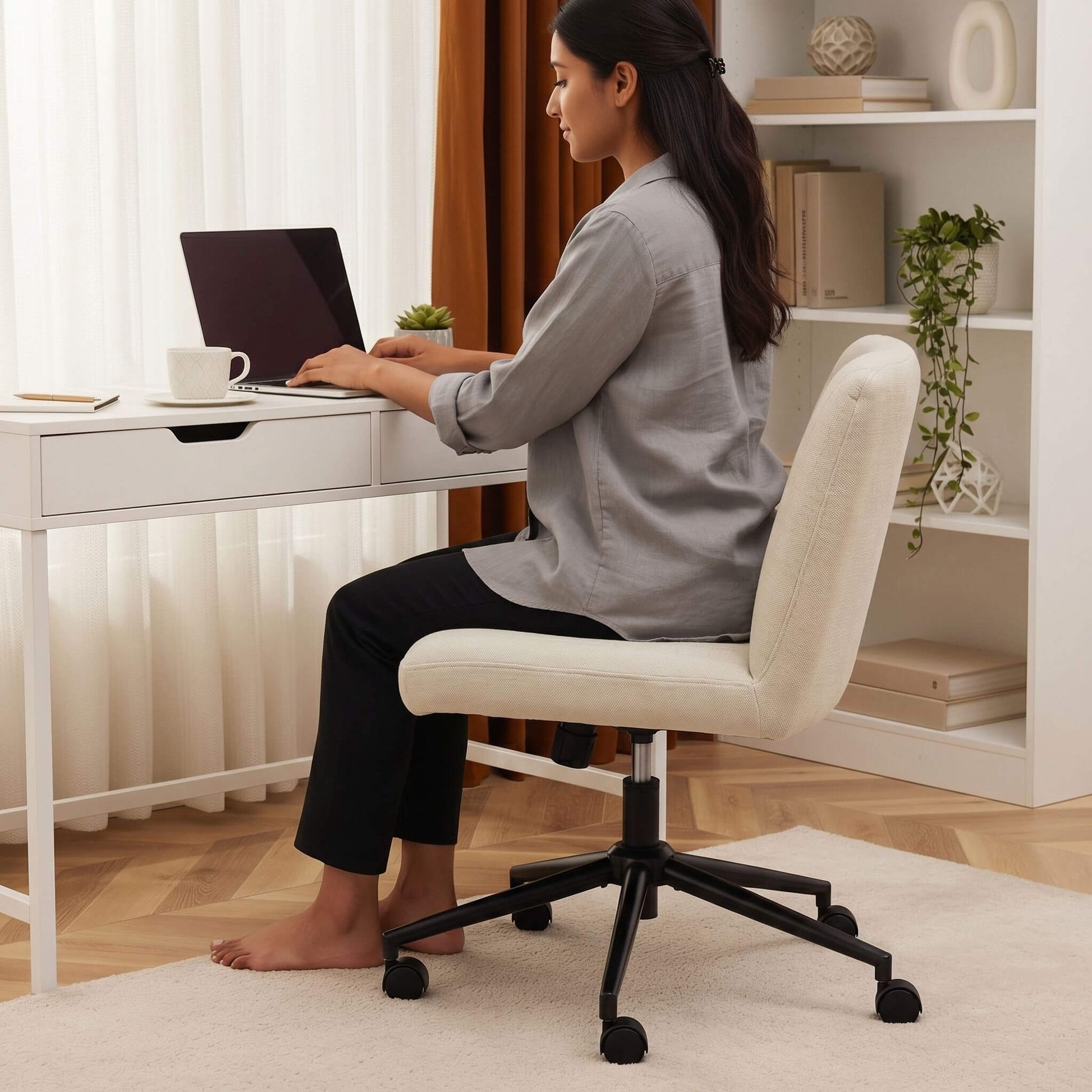 Armless Plank Chair, Adjustable, for Bedroom