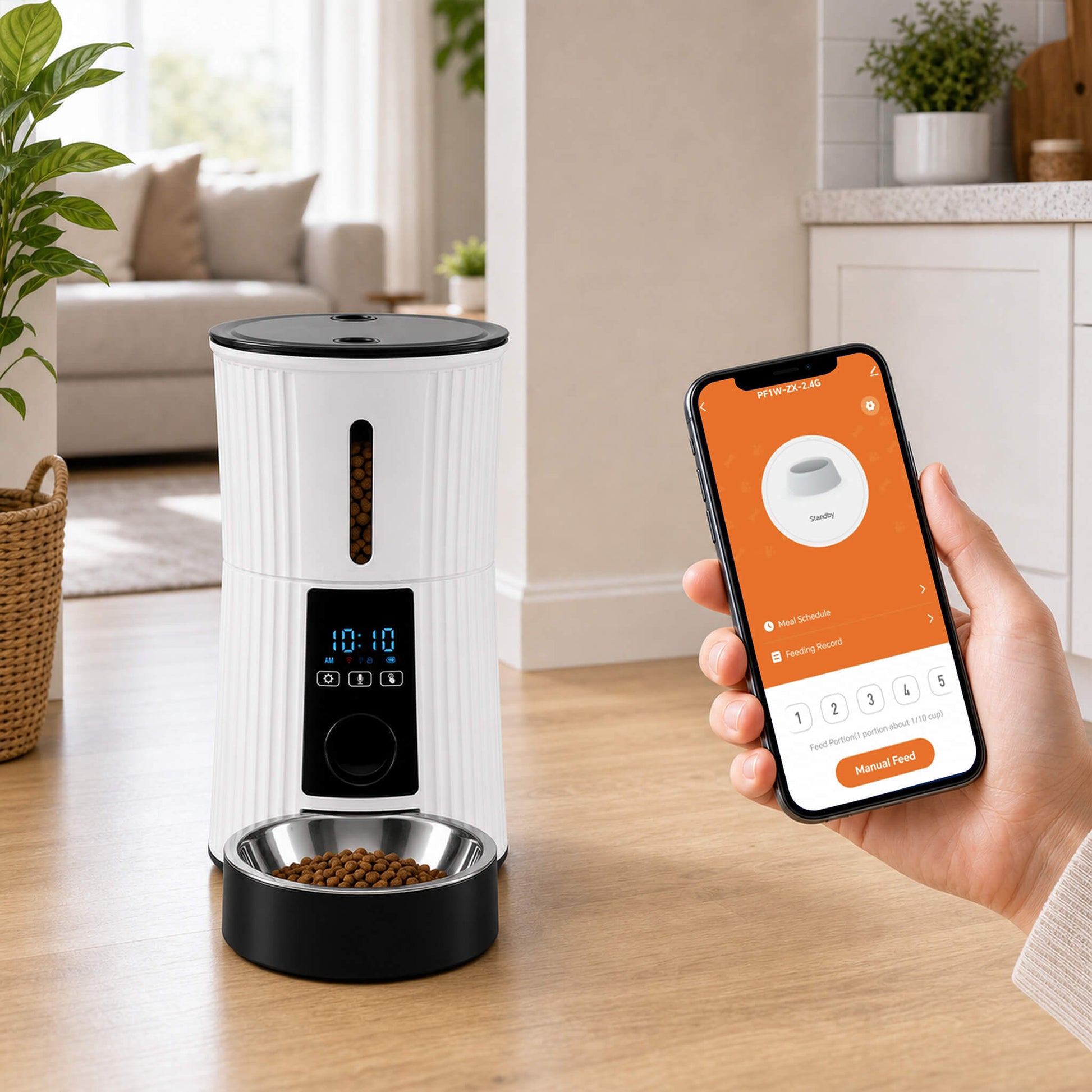 Programmable, Smart, Fully Automatic Pet Feeder with App