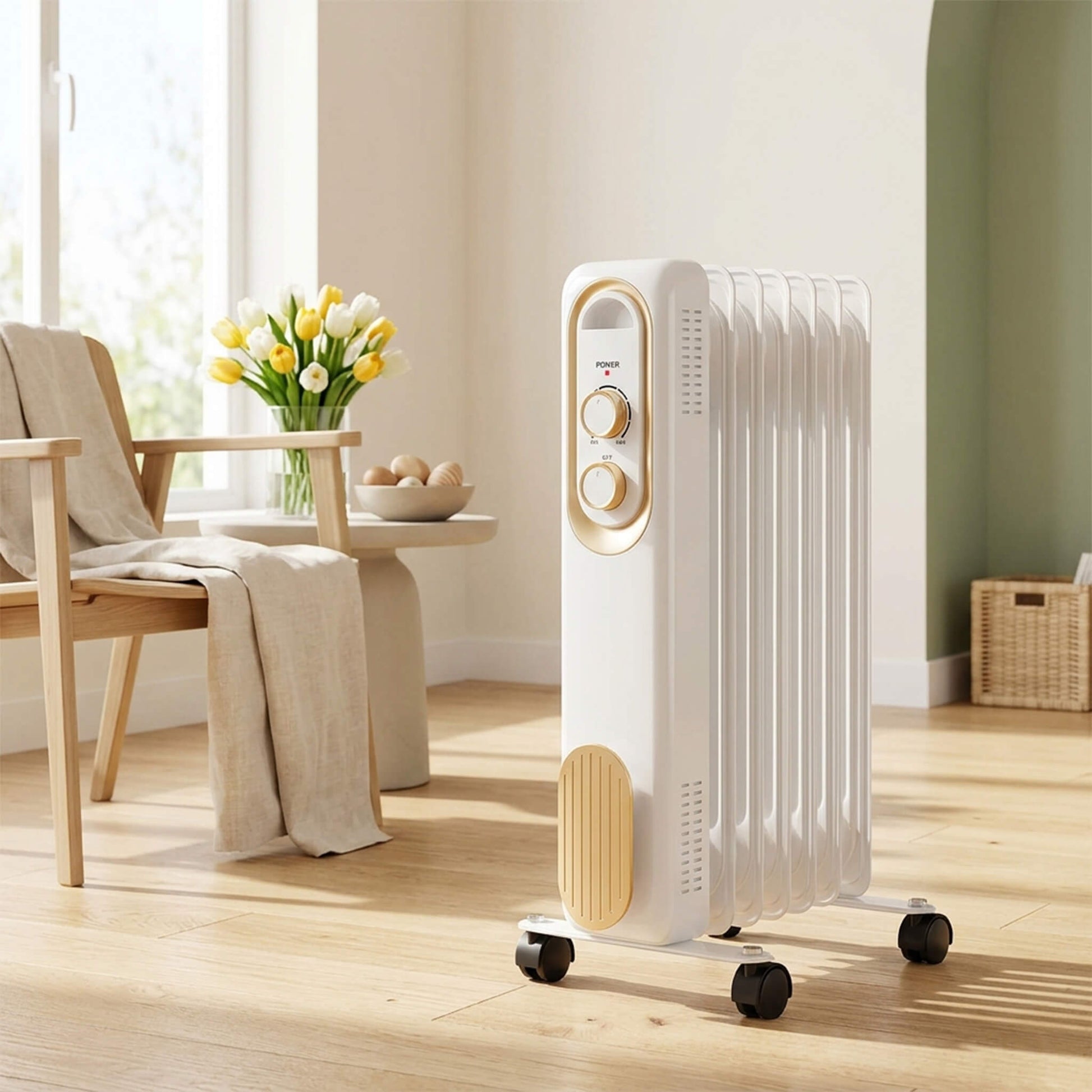 SilentRadiate Oil-Filled Radiator Heater for Indoor Use