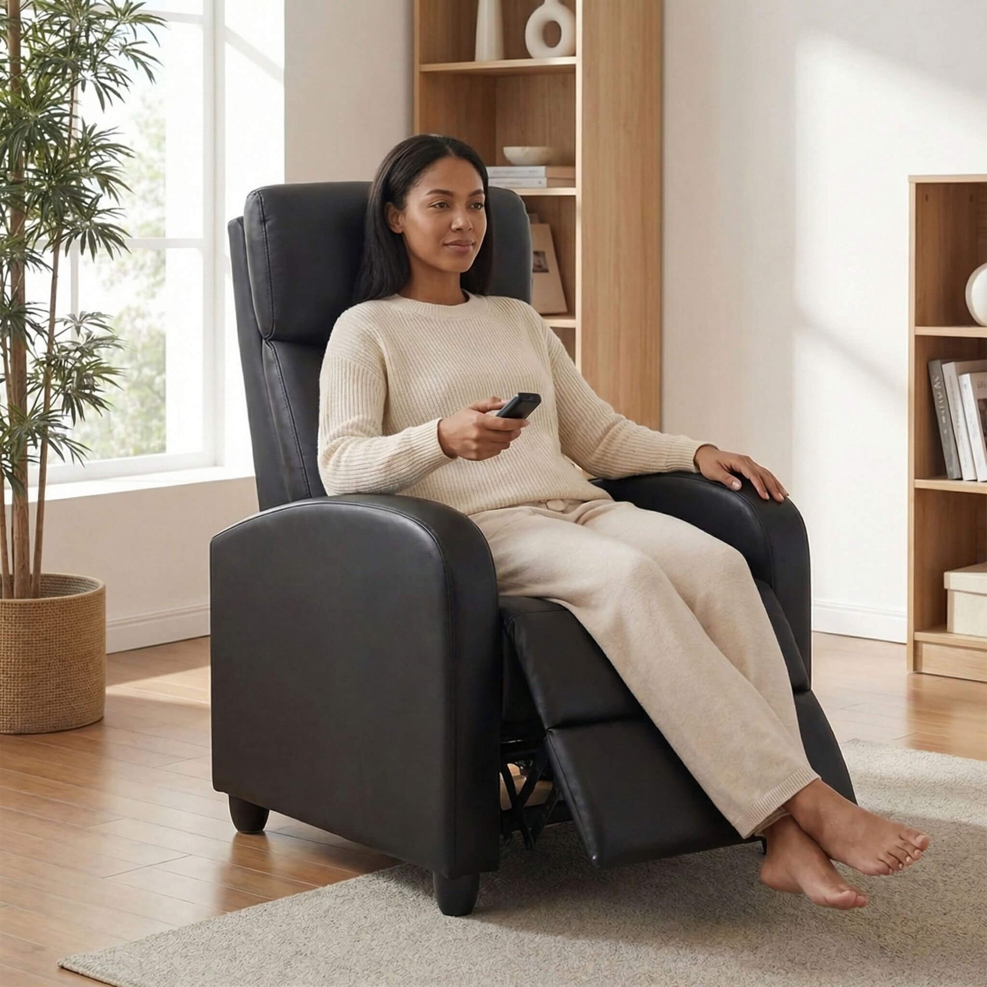 Manual Recliner Massage and Heating for Living Room