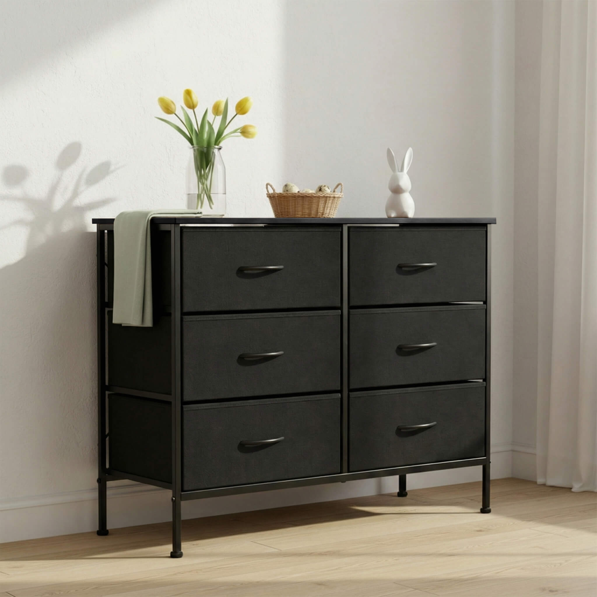 TV Stand with Wide Drawers for Bedroom