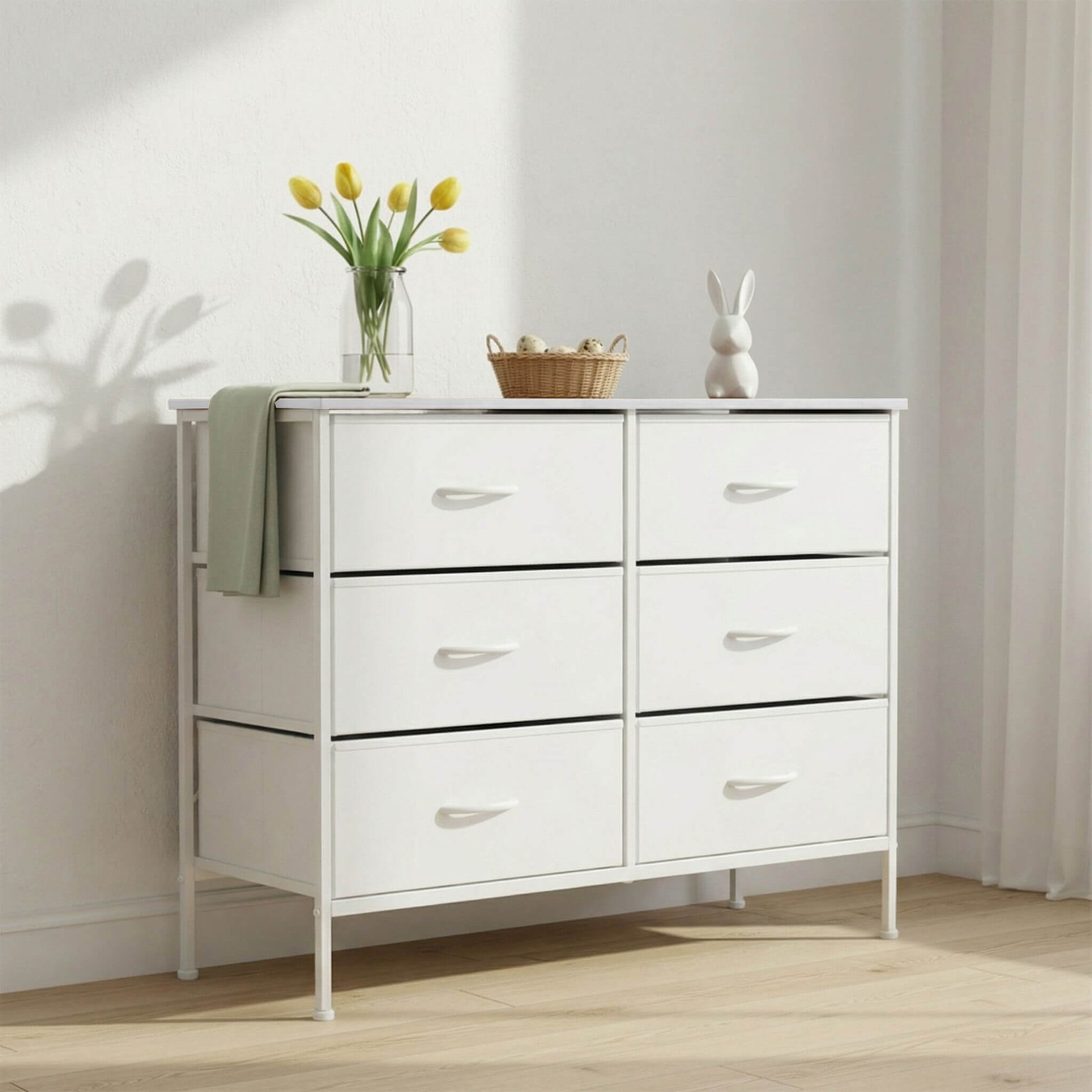 TV Stand with Wide Drawers for Bedroom
