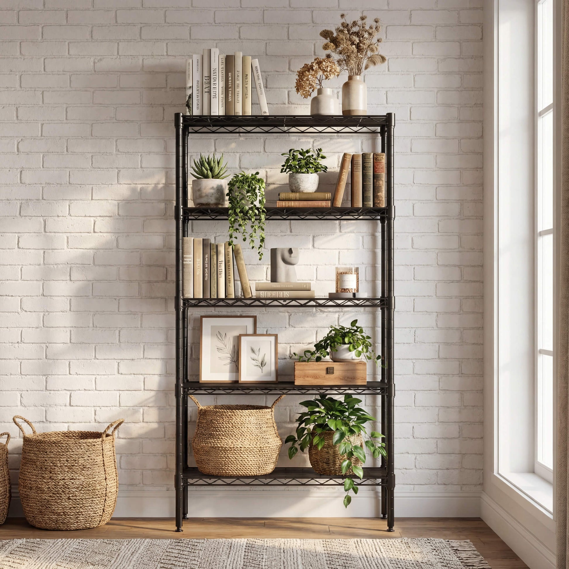 Adjustable Metal Storage Shelves