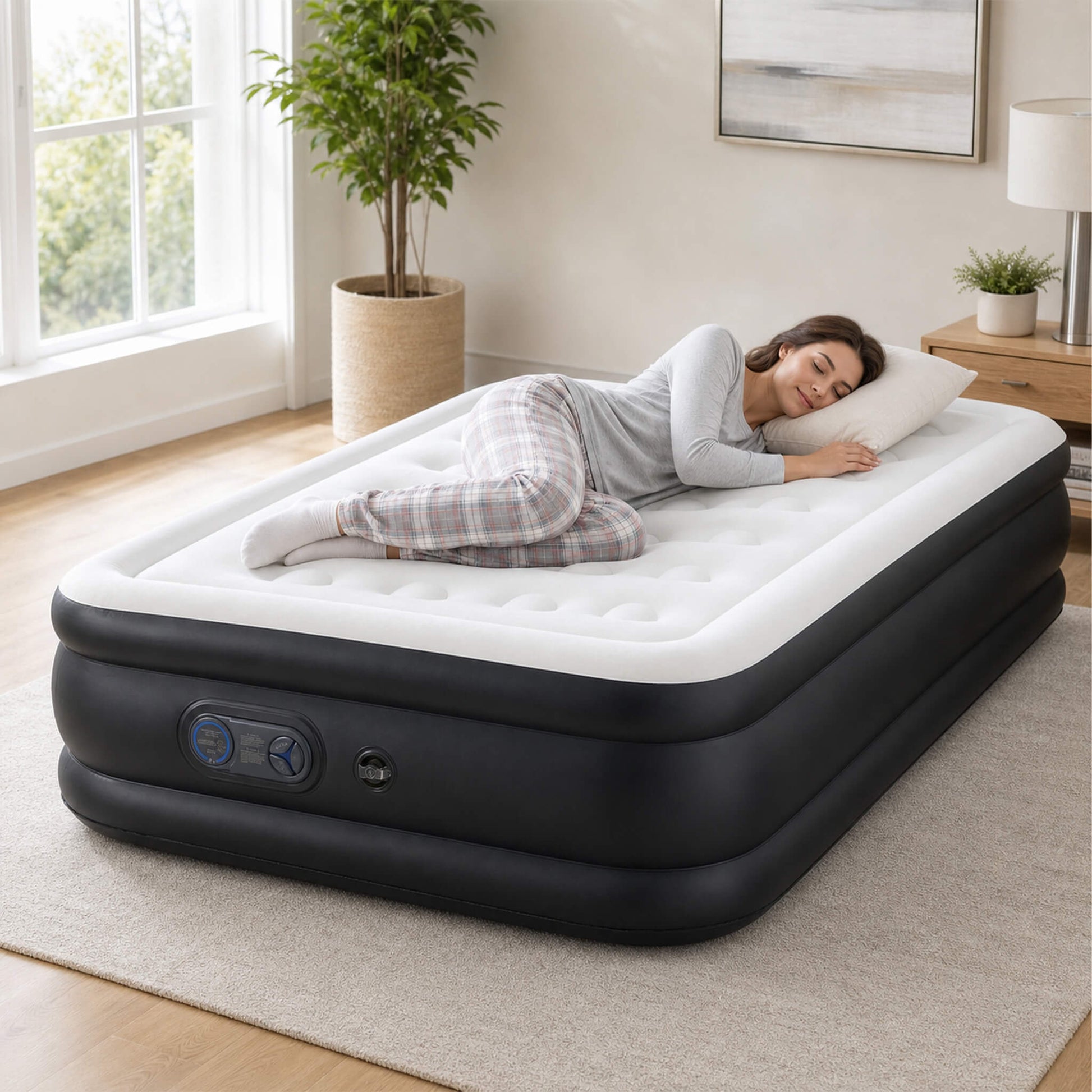Portable Quick-Inflating Air Mattress