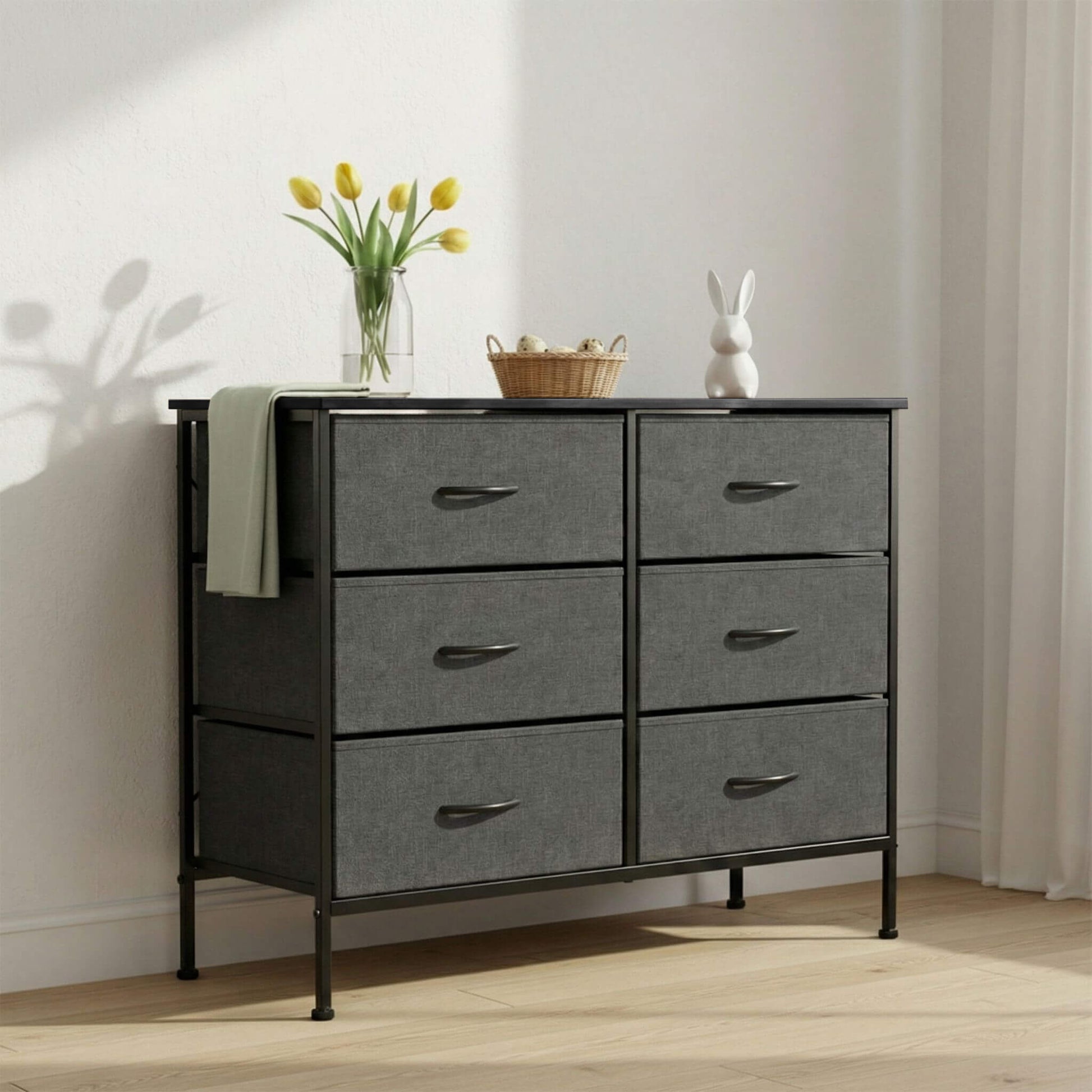 TV Stand with Wide Drawers for Bedroom