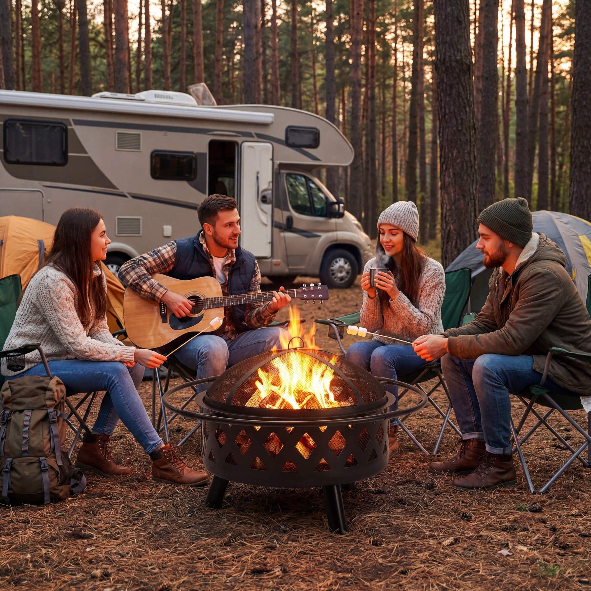 The Gatherer Outdoor Fire Pit — 30" & 36" Sizes（