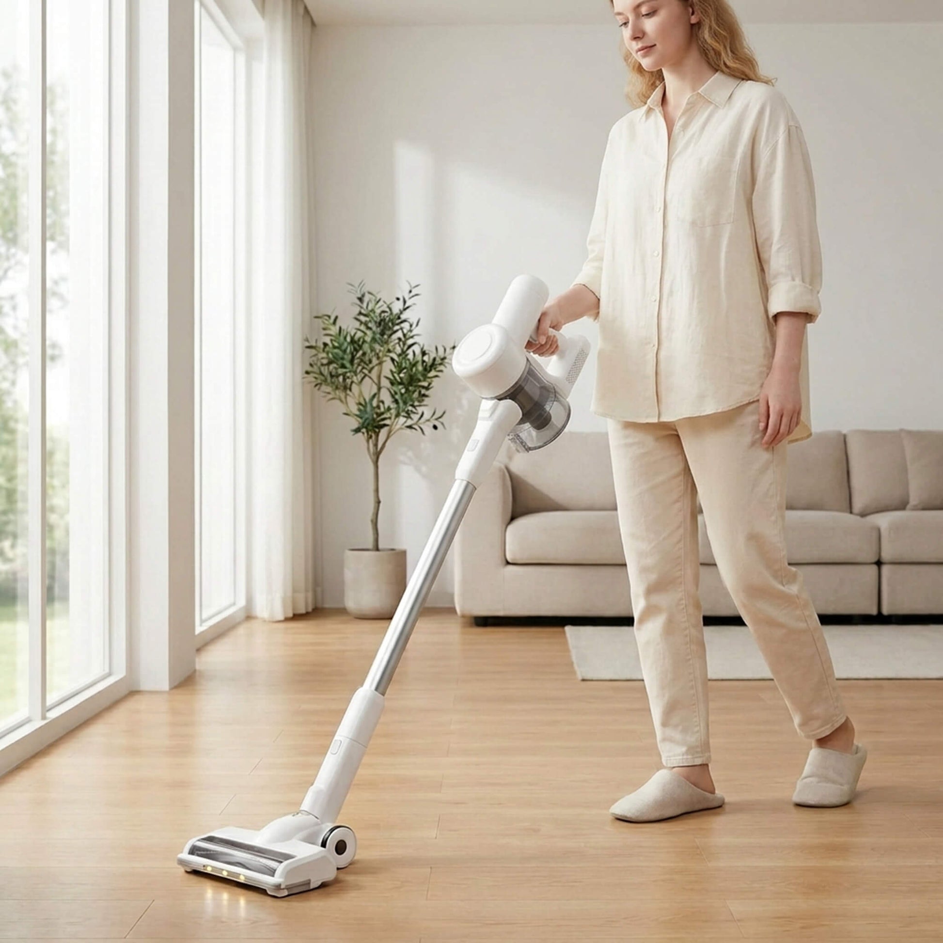 Vacuum Cleaner Cordless with LED Lights for Home Use