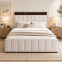 Storage Bed Frame with 4 Drawers – USB & LED Headboard