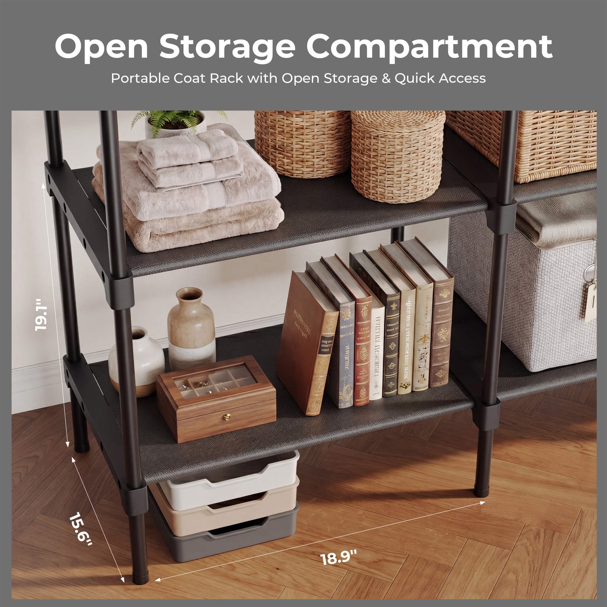 Heavy-Duty Portable Wardrobe—Designed for Small Spaces
