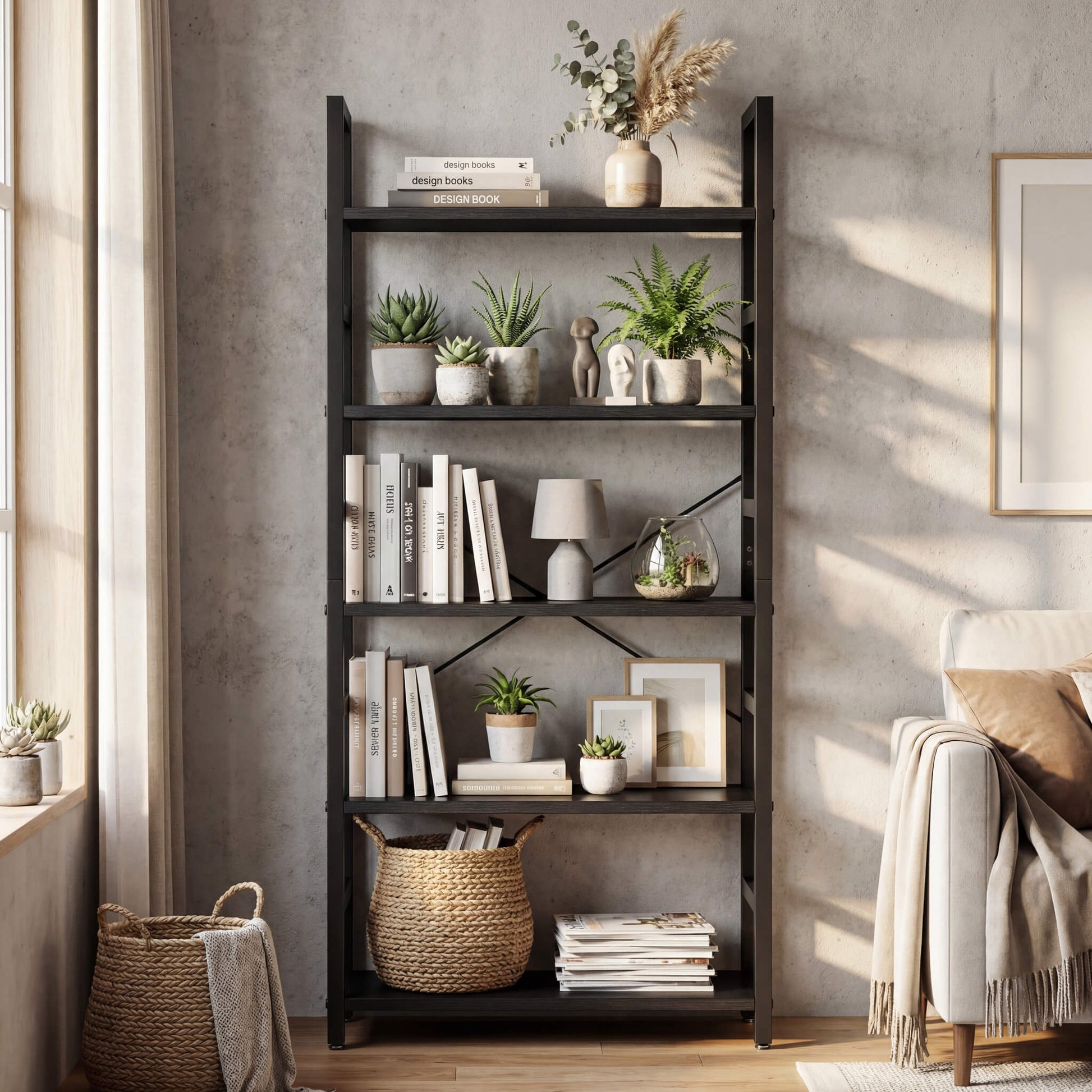 Shelf Bookcase for Living Room Bedroom