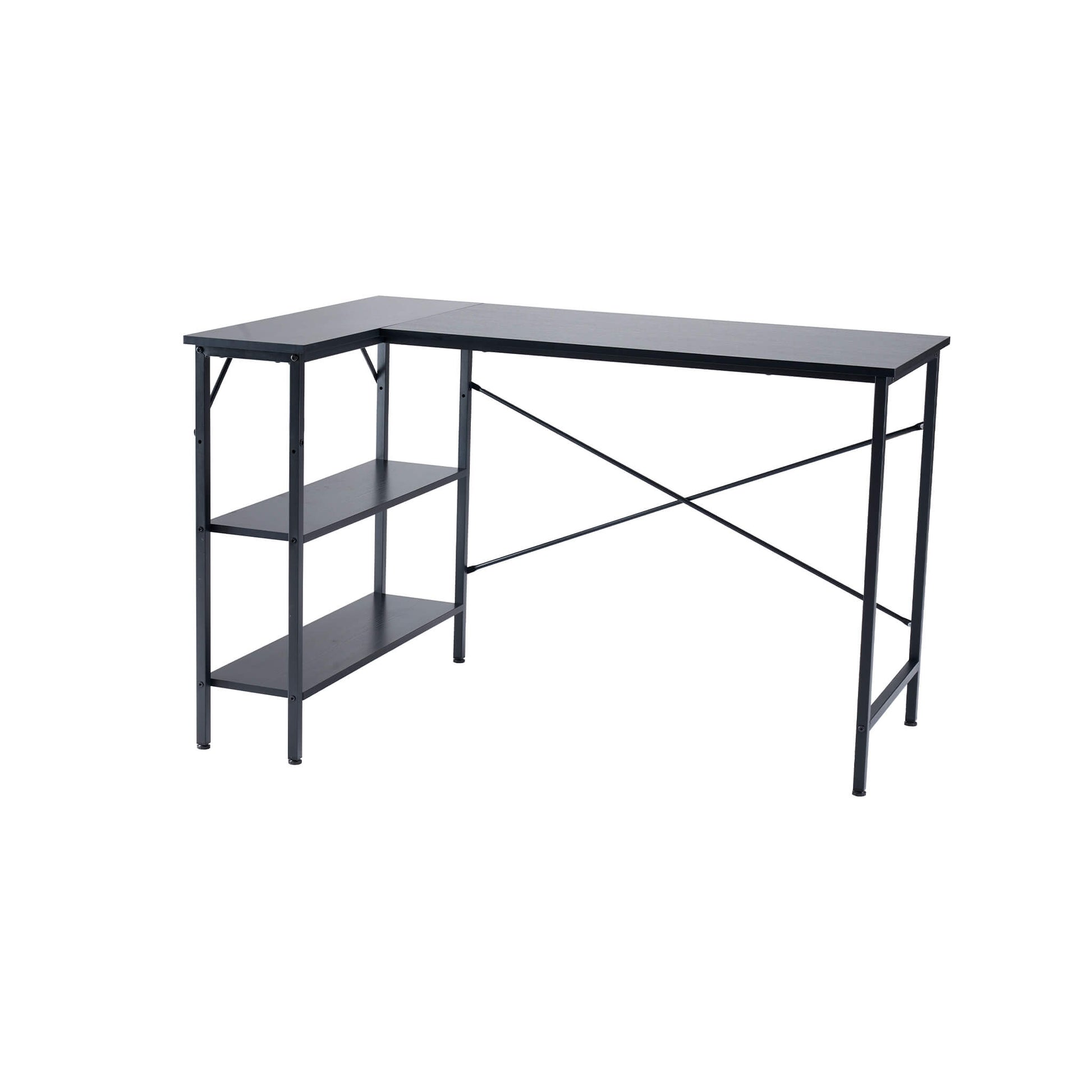 47″ L‑Shaped Computer Desk for Home Office