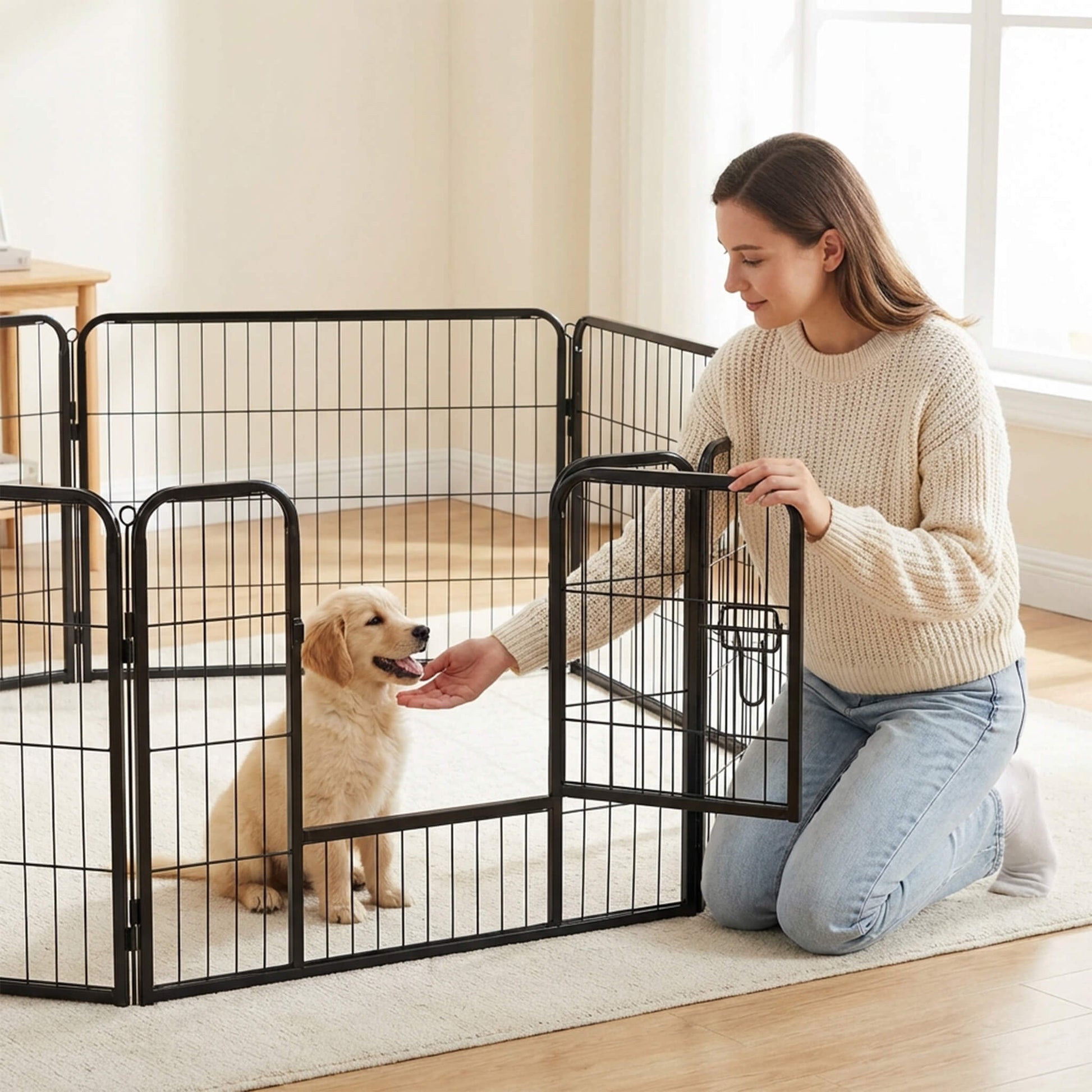 Dog Fence Collapsible for Garden Patio