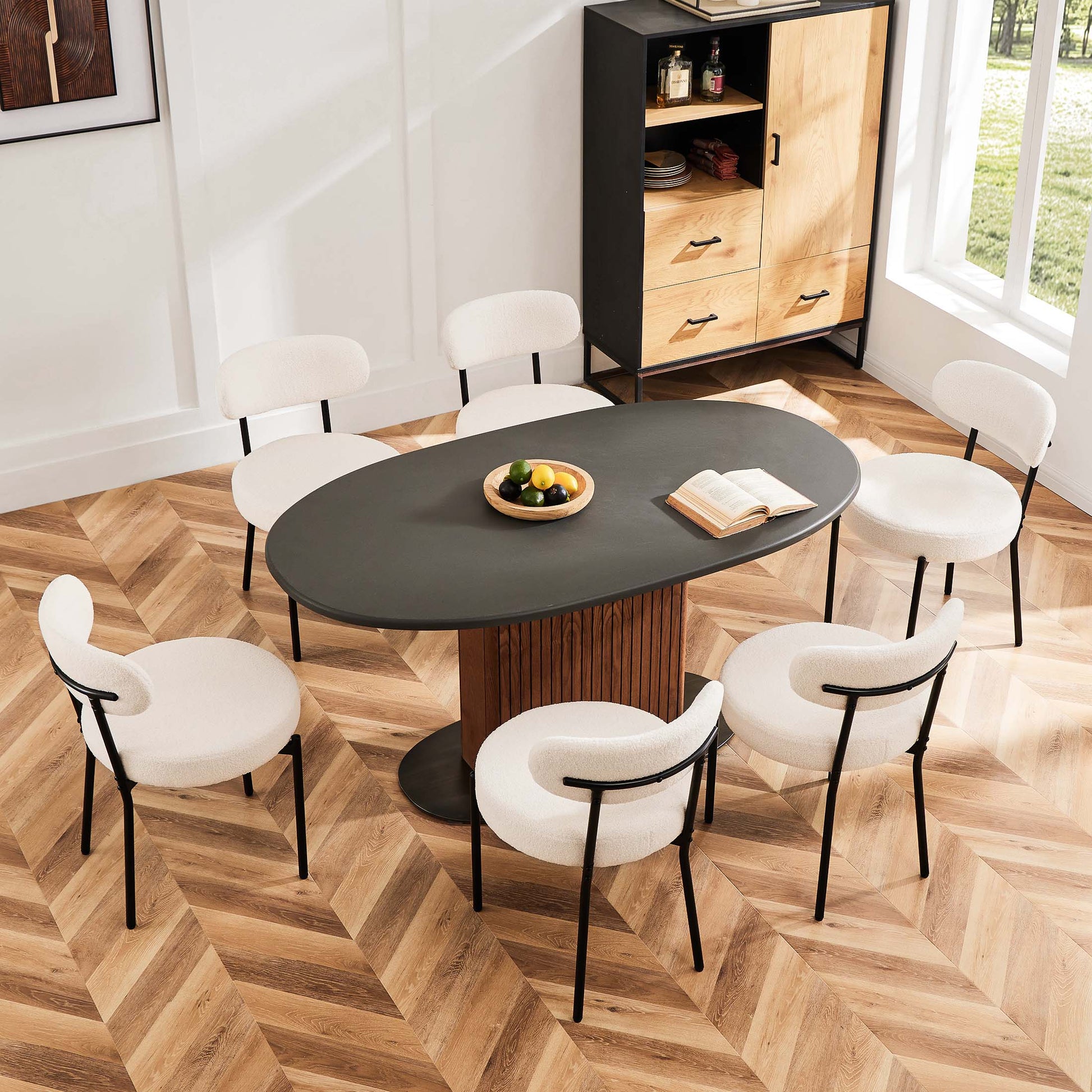 Dining Chair Set of 2 Soft Cushions for Dining Room