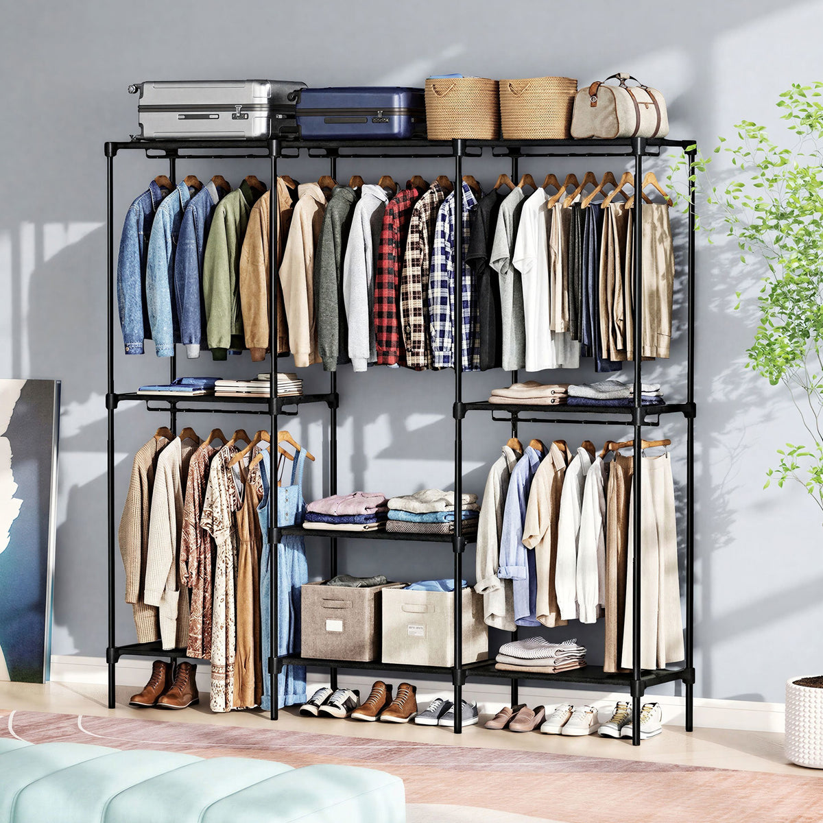 Heavy-Duty Portable Wardrobe—Designed for Small Spaces