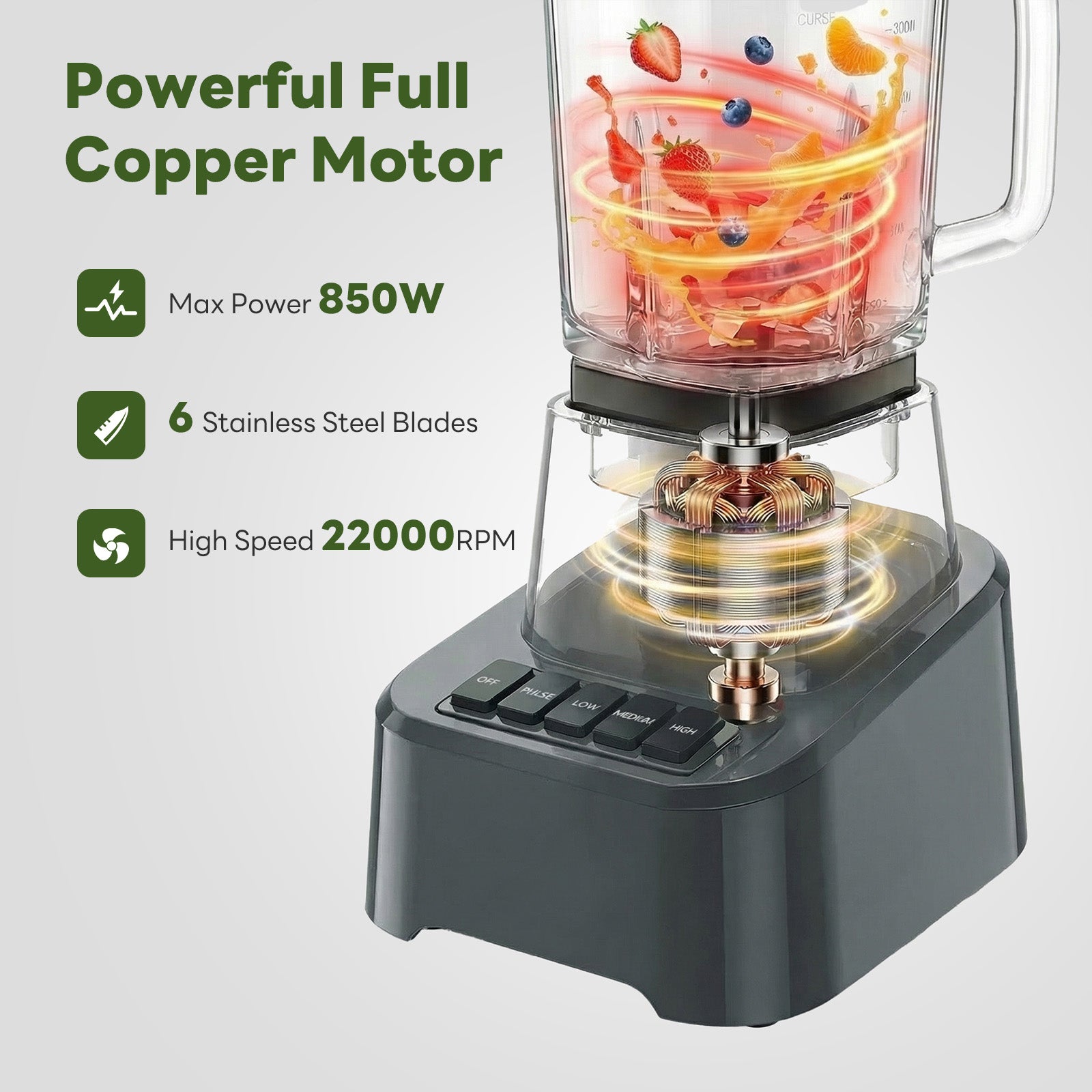 Professional Smoothie & Food Processing Blender