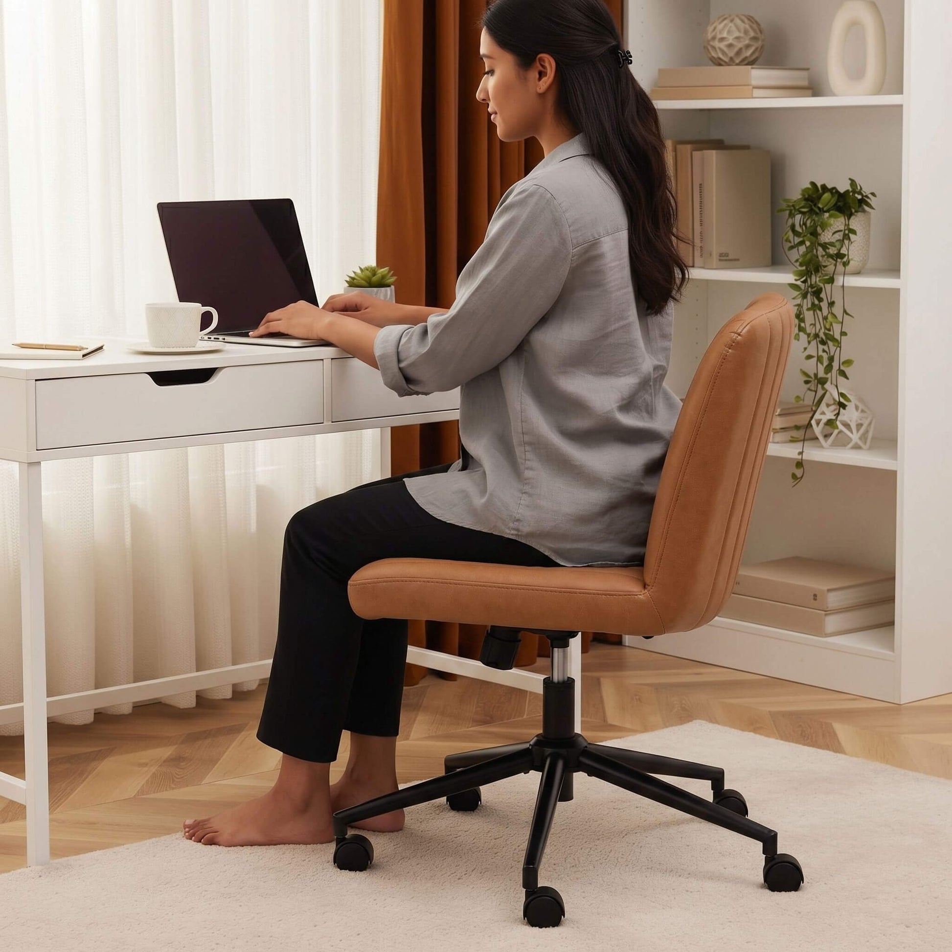 Armless Plank Chair, Adjustable, for Bedroom