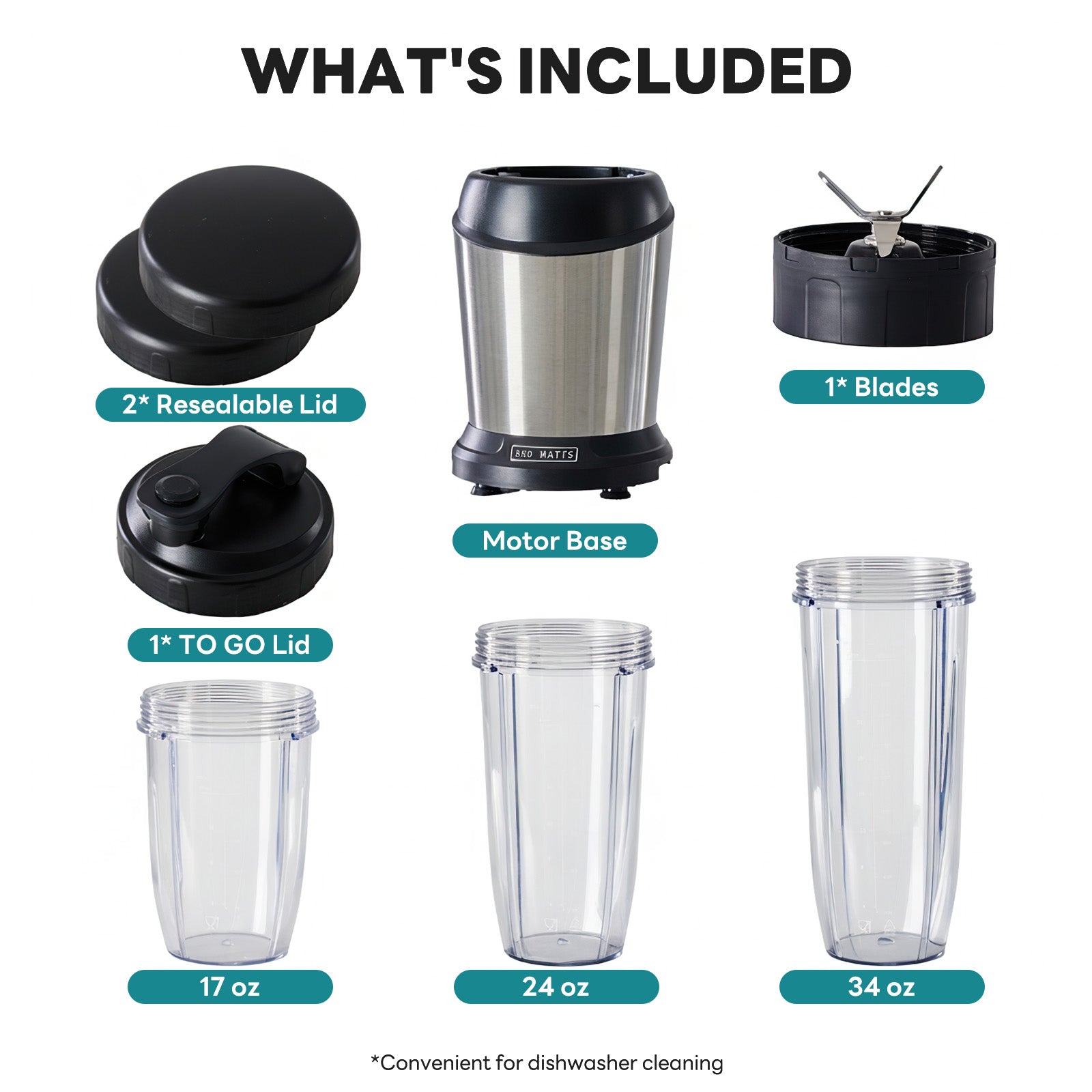 Personal Blender With Travel Cups